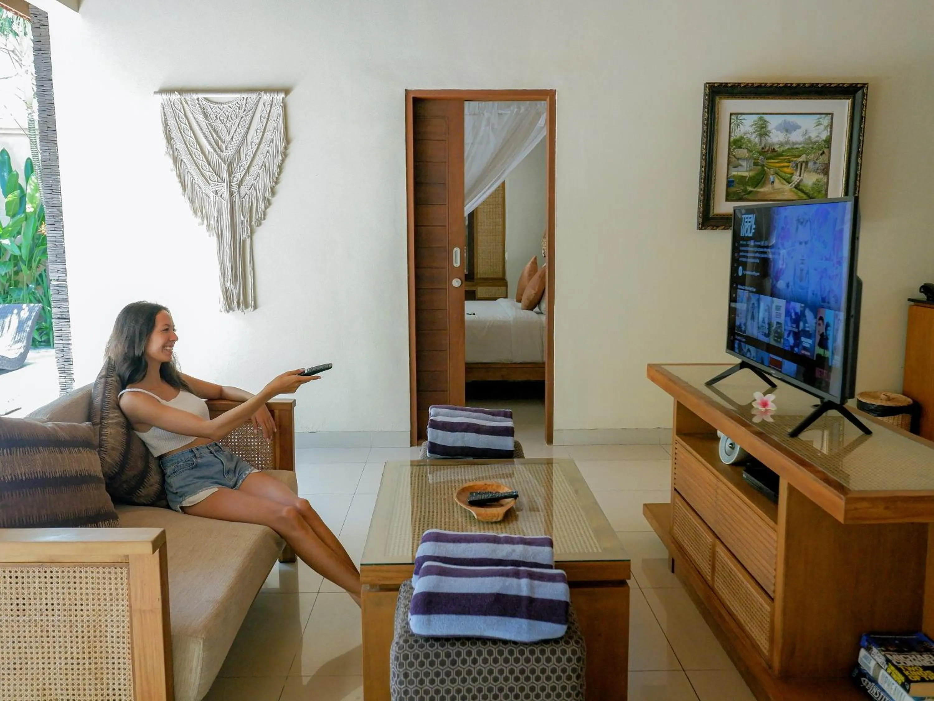 Living room in Lasanti Villas Seminyak
