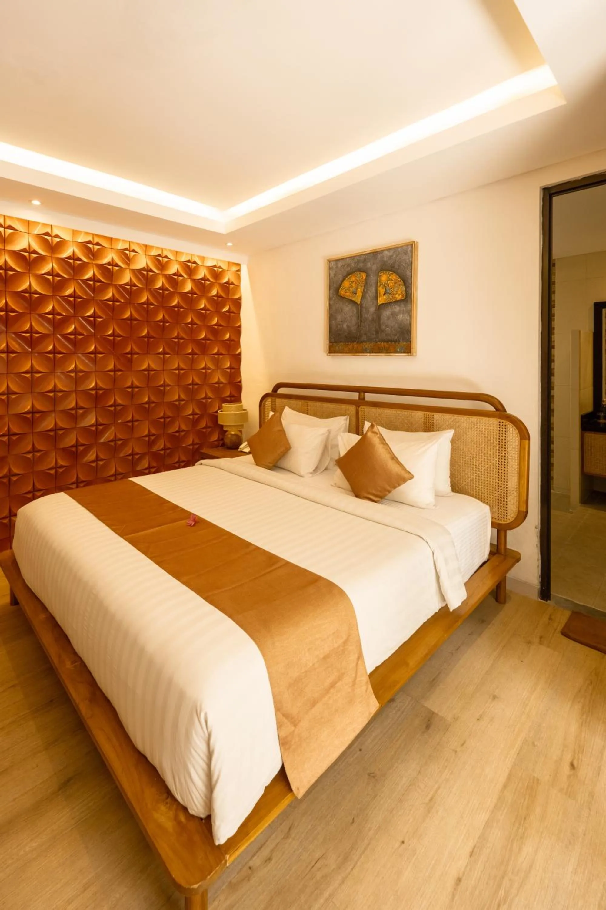 Bed in Lasanti Villas Seminyak