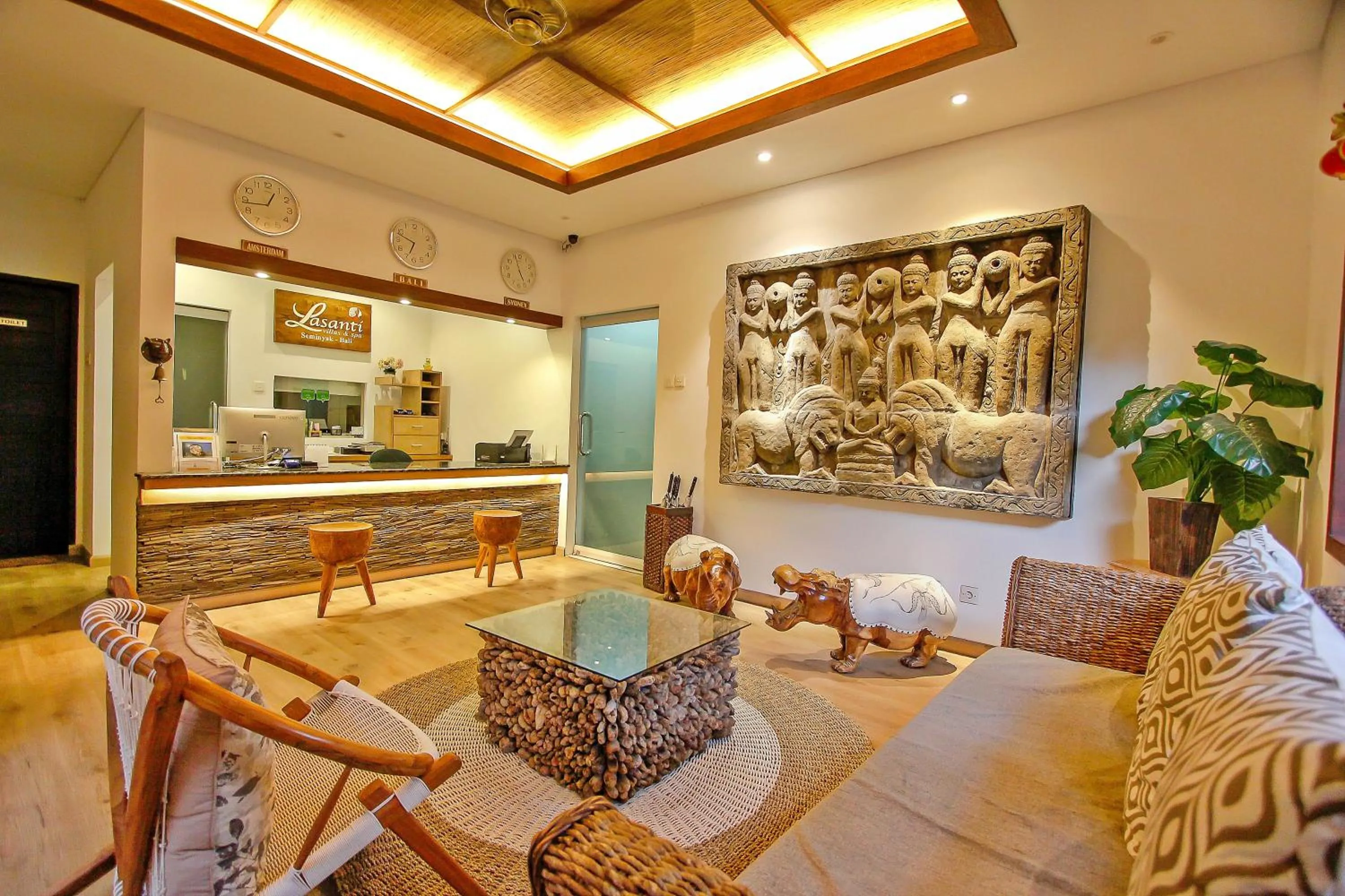 Lobby or reception in Lasanti Villas Seminyak