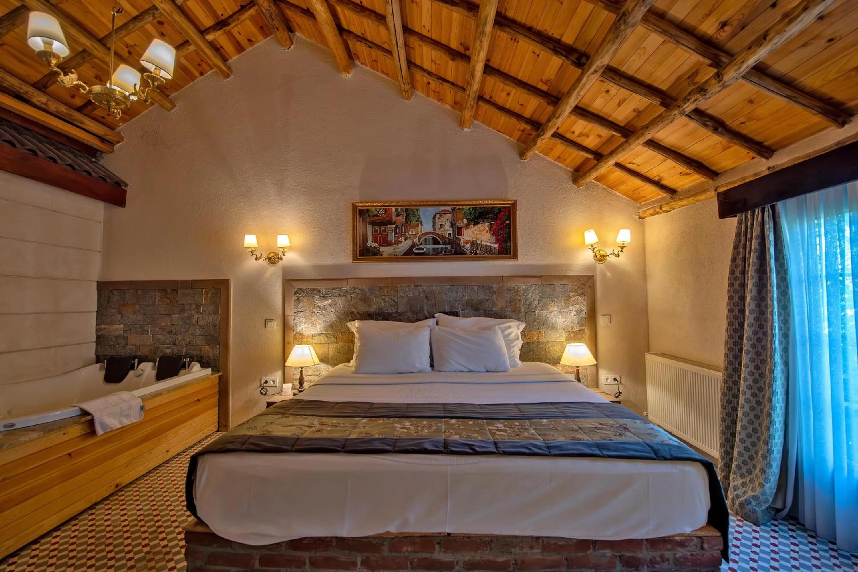 Bed in Wineport Lodge Agva Riverside Hotel & Winery