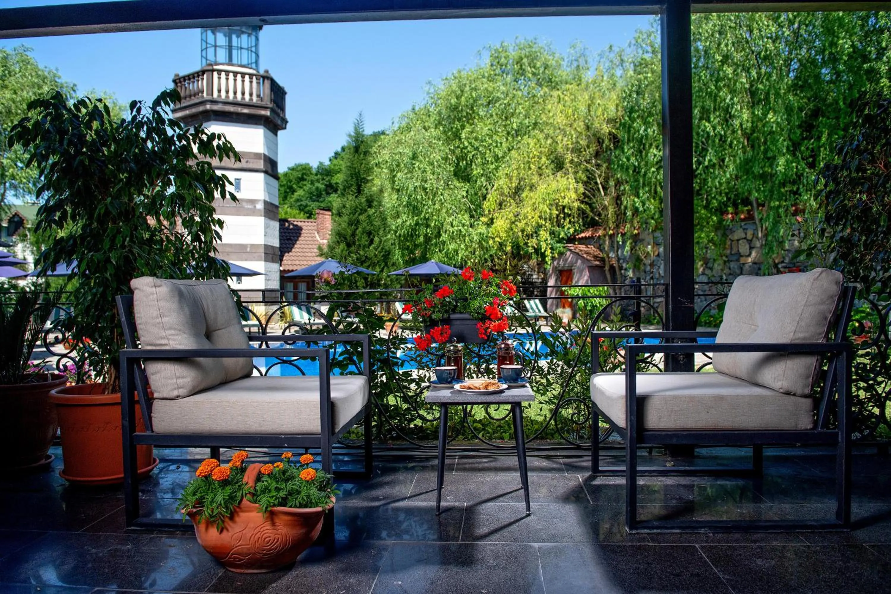 Balcony/Terrace in Wineport Lodge Agva Riverside Hotel & Winery