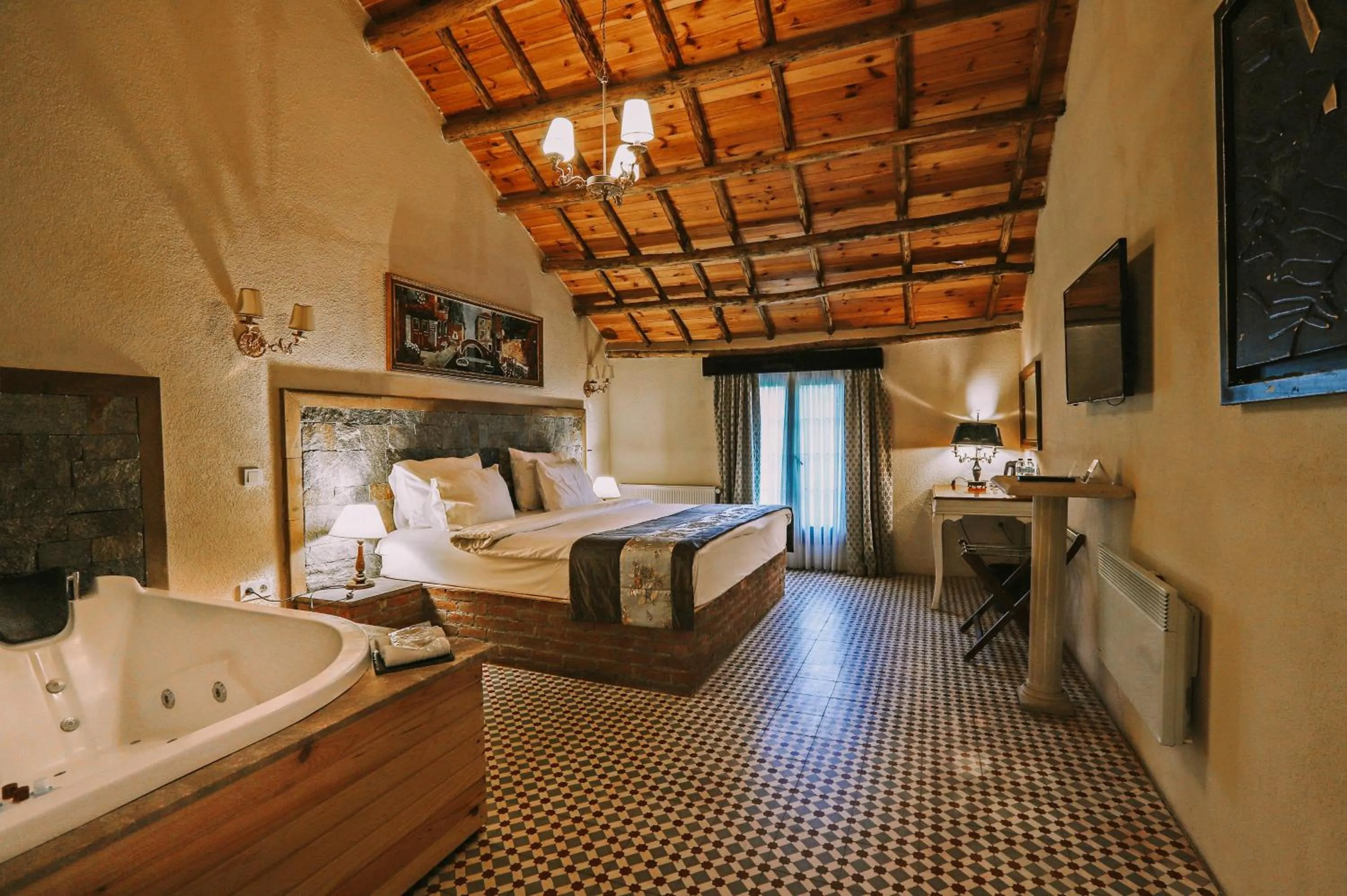 Bed in Wineport Lodge Agva Riverside Hotel & Winery