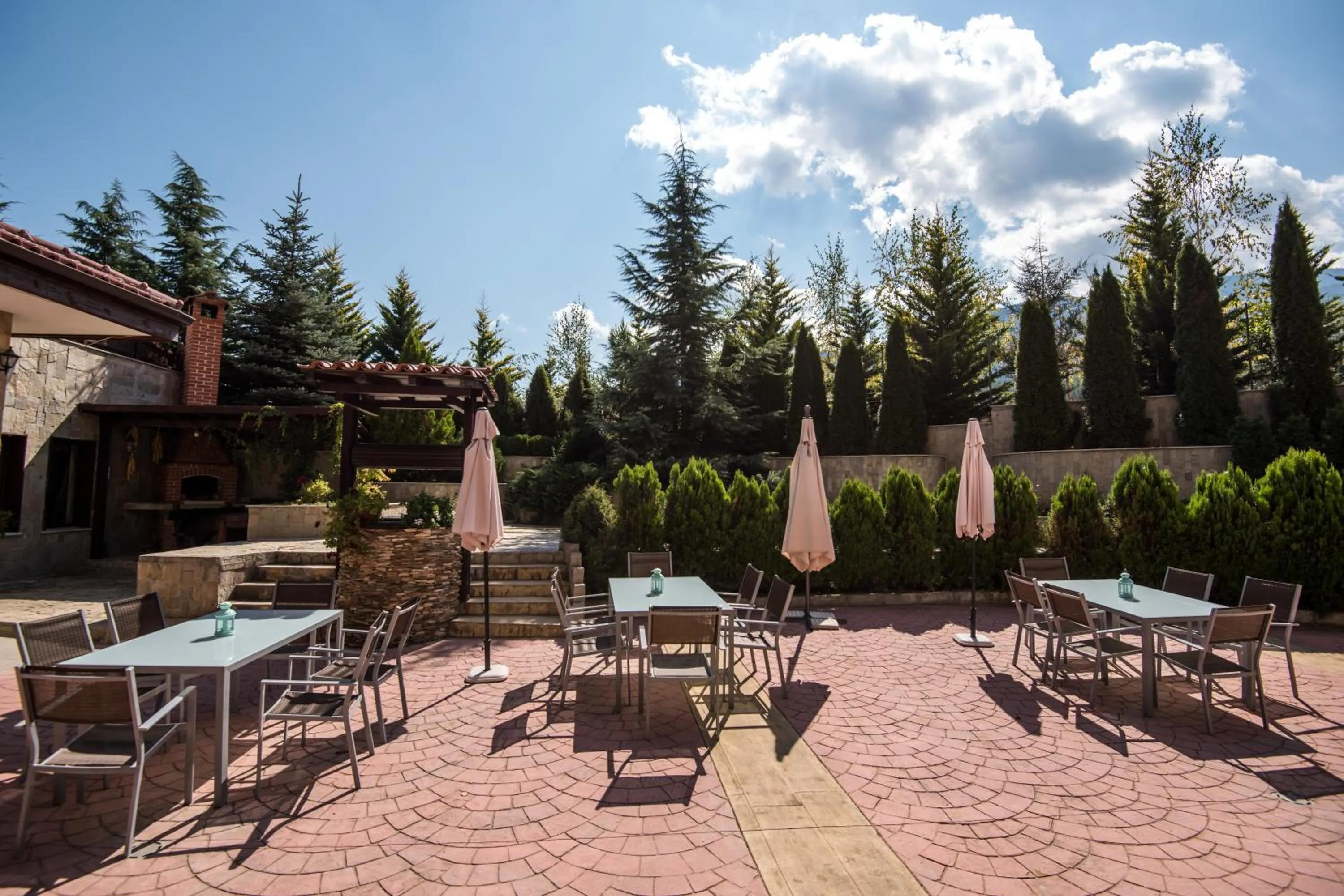 Patio in Apart Hotel Orbilux