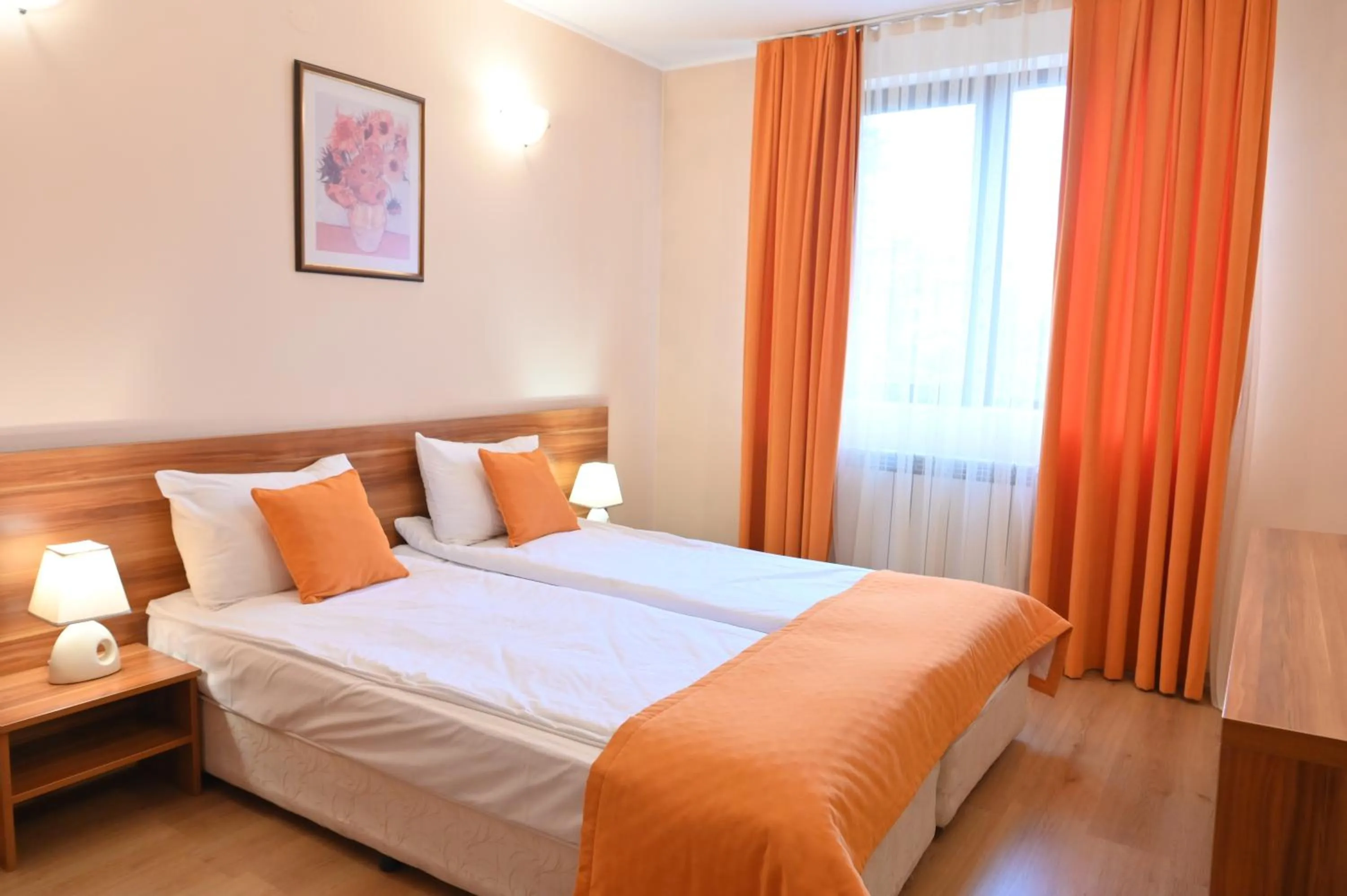 Bed in Apart Hotel Orbilux