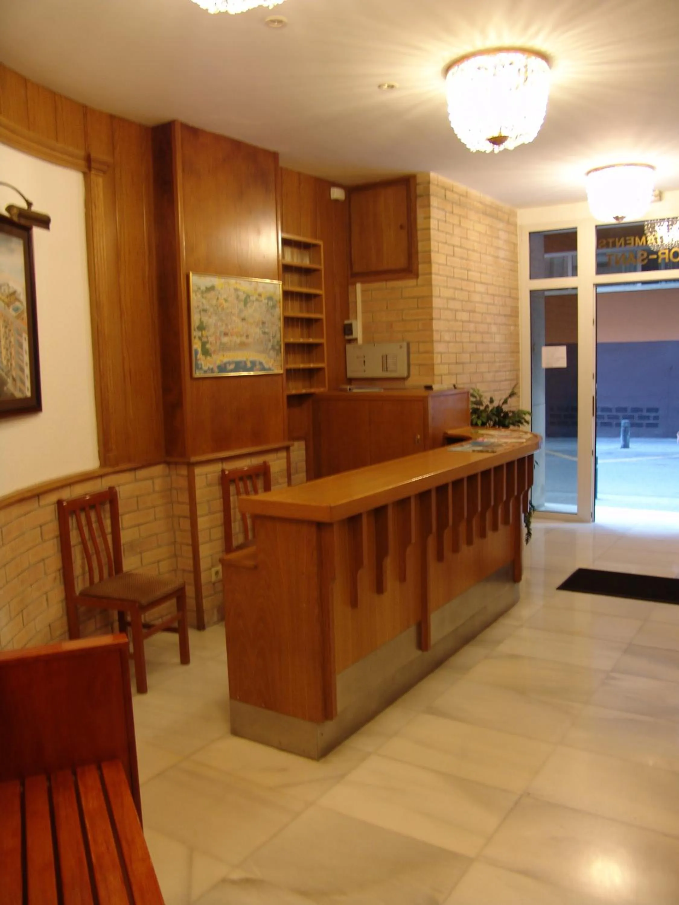 Lobby or reception in Apartamentos Santi