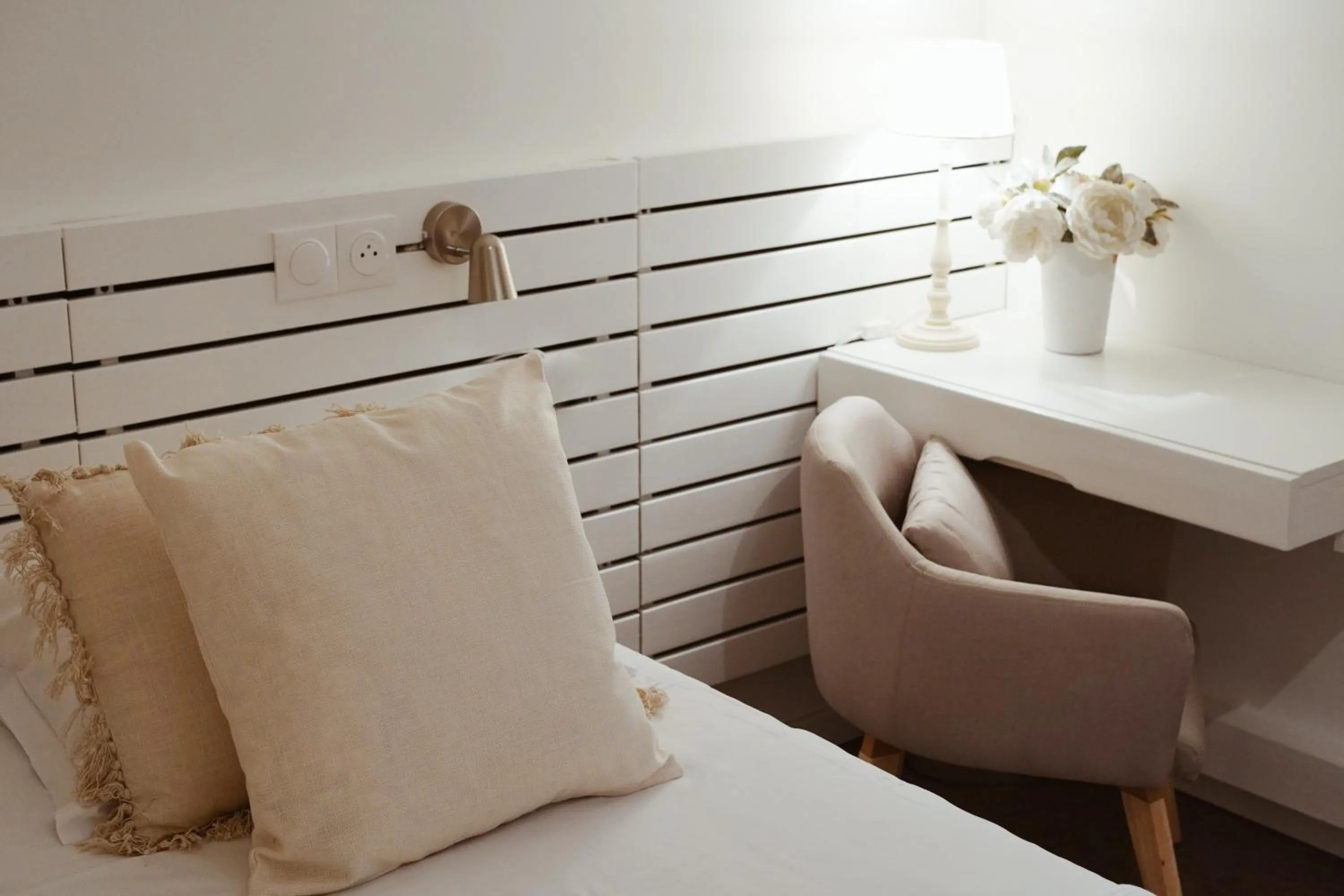 Bed in Hotel La Chaumette