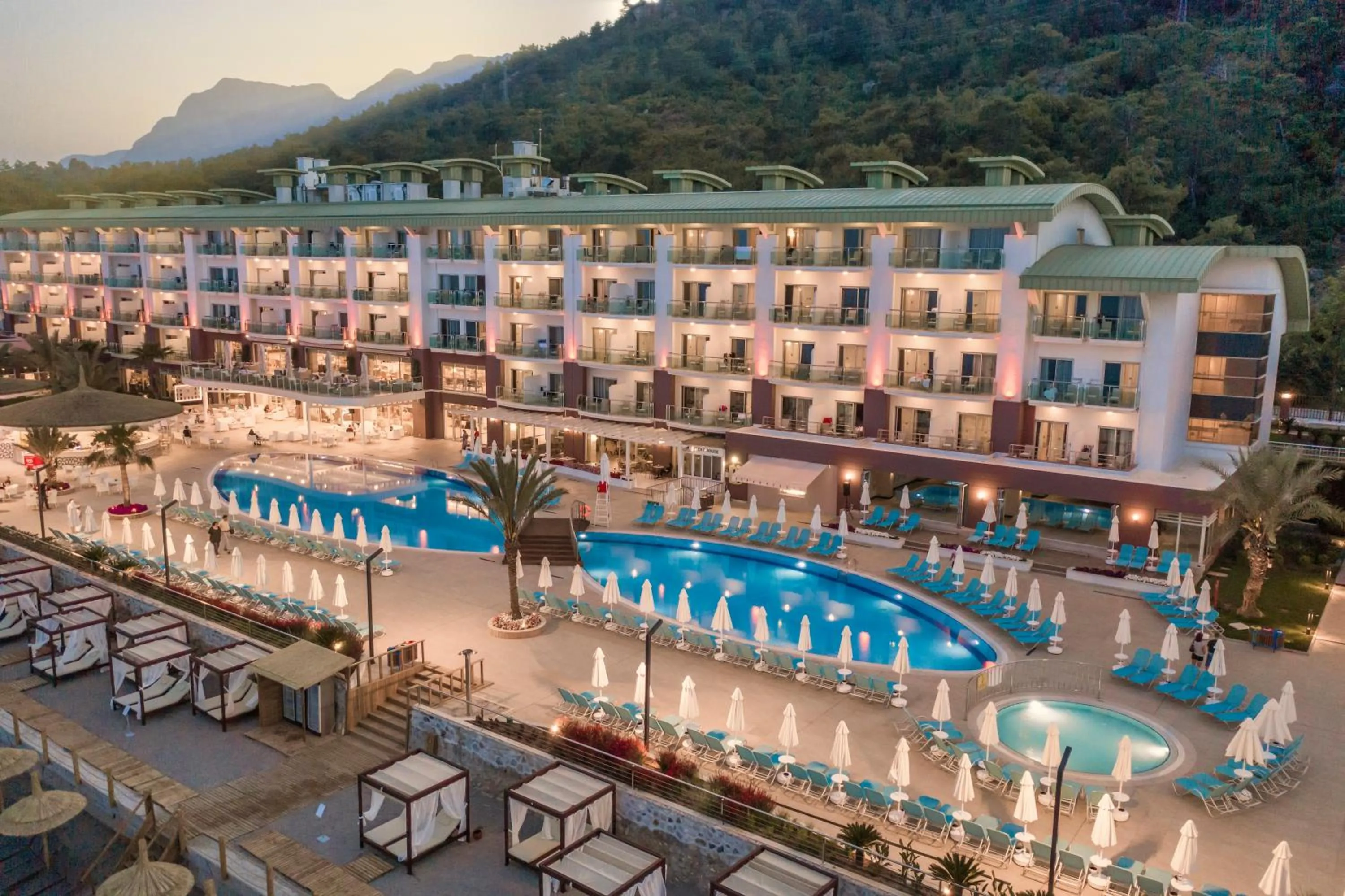 Pool view in Corendon Playa Kemer Hotel