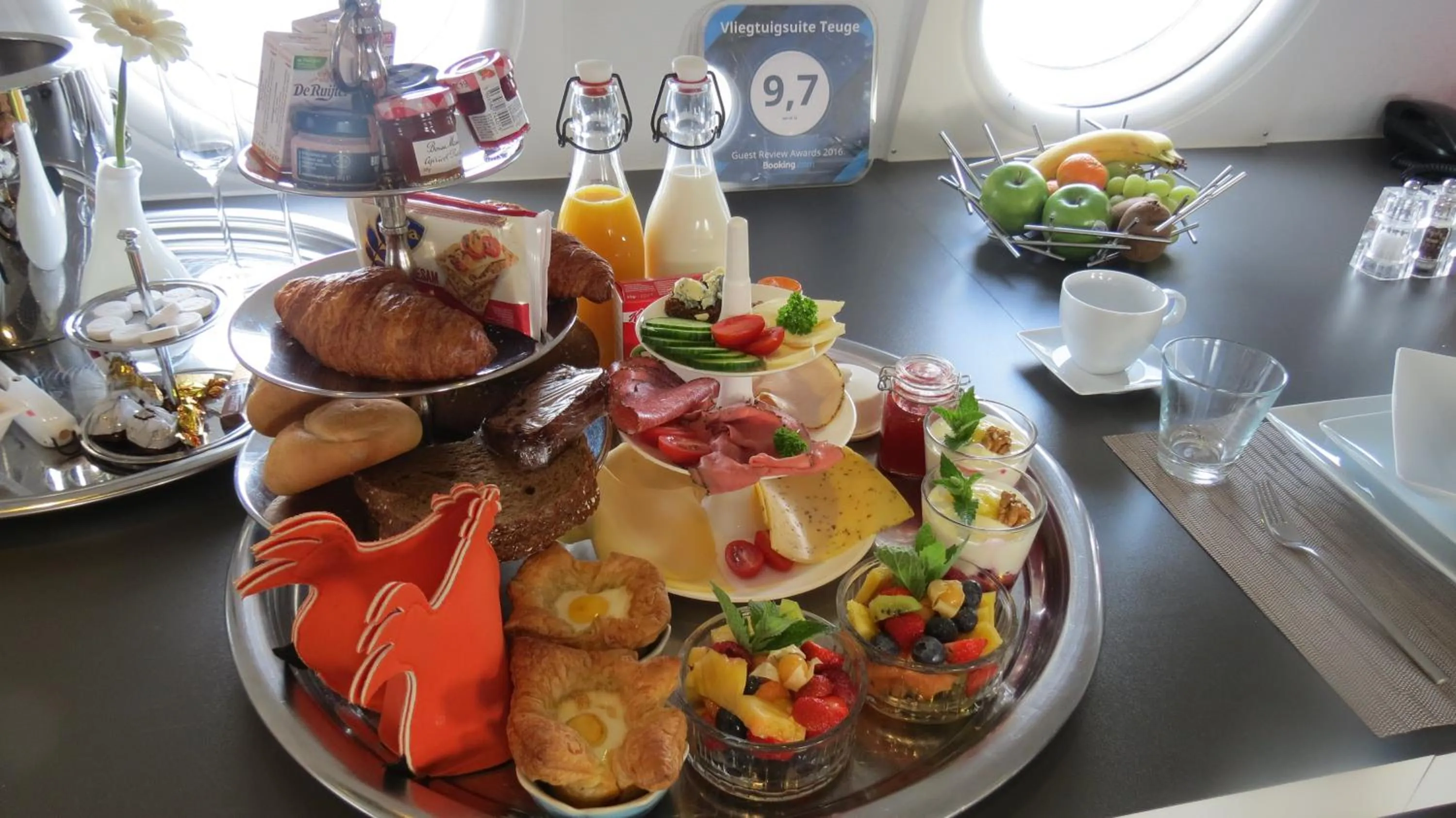 Food close-up in Vliegtuigsuite Teuge