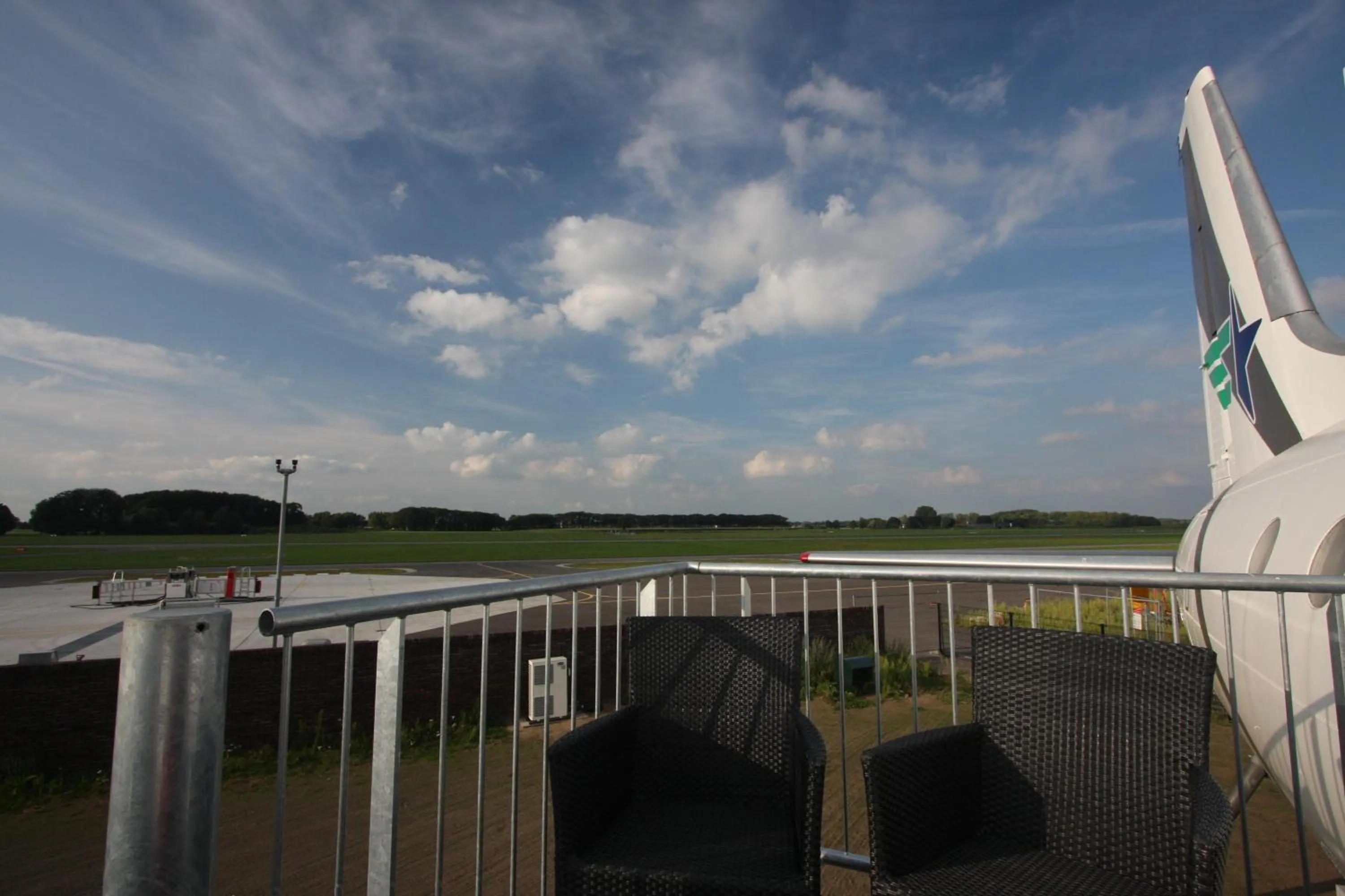Balcony/Terrace in Vliegtuigsuite Teuge