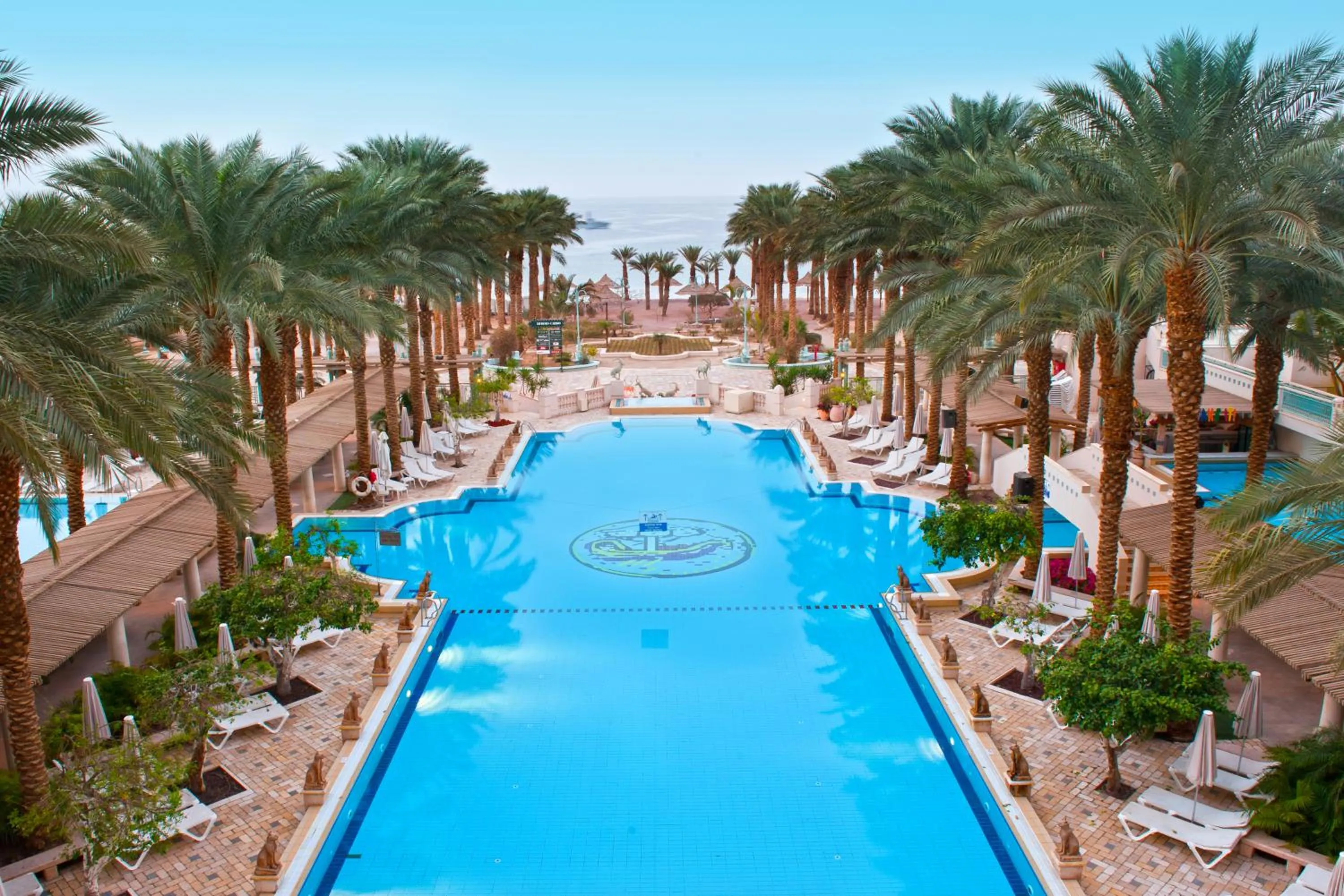 Pool view in Herods Palace Hotels & Spa Eilat a Premium collection by Fattal Hotels
