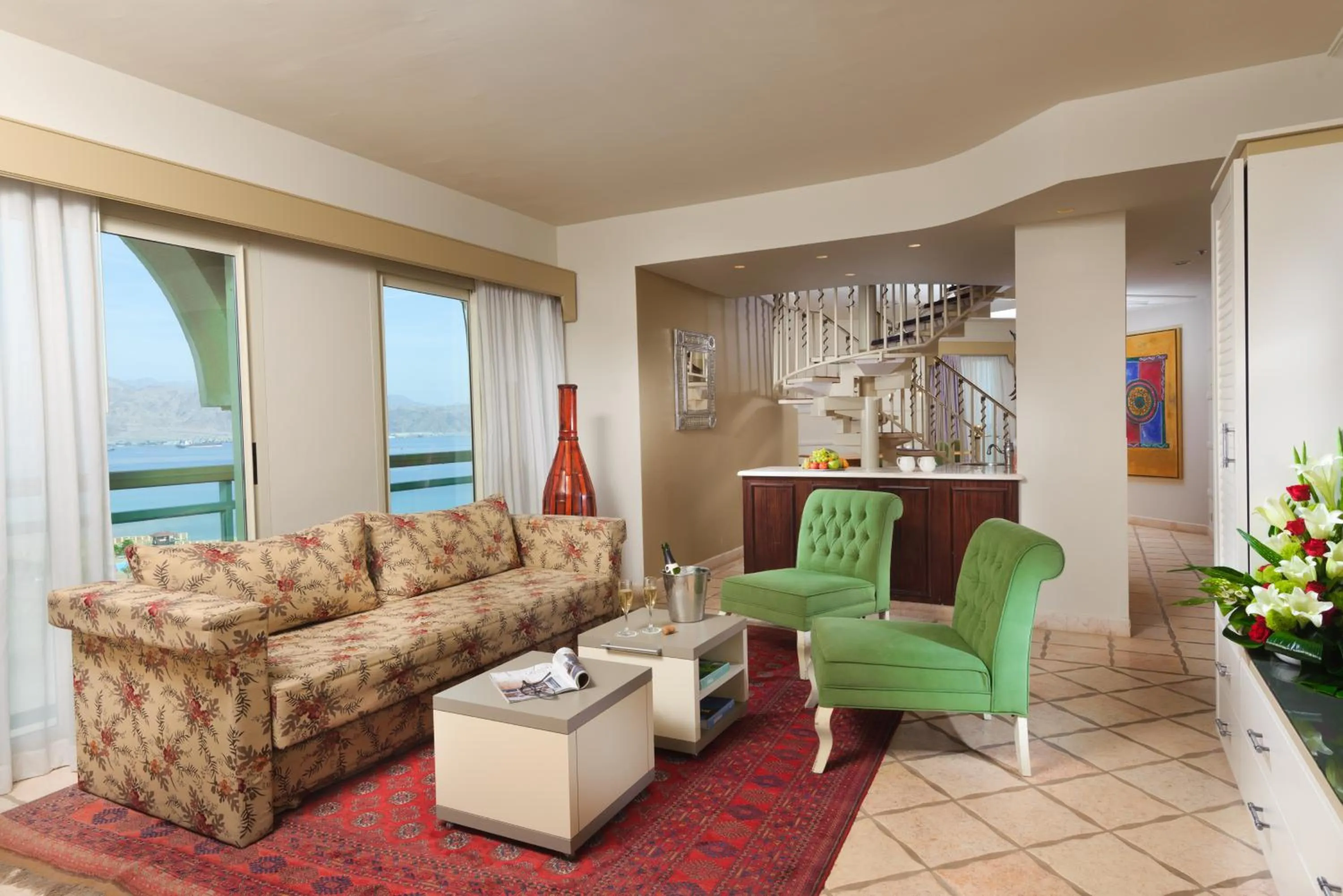 Living room in Herods Palace Hotels & Spa Eilat a Premium collection by Fattal Hotels