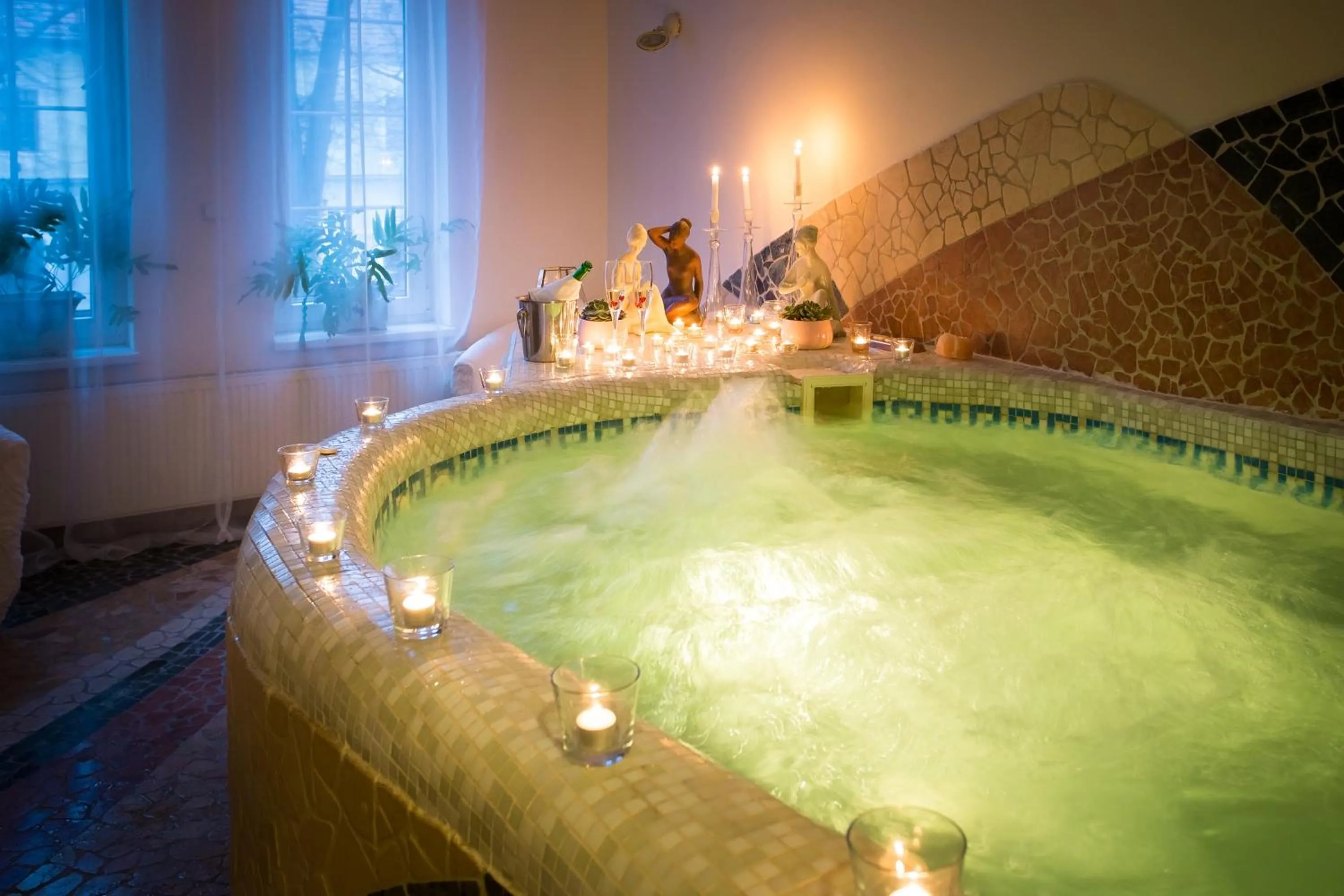 Hot Tub in Hotel Bojnický vínny dom