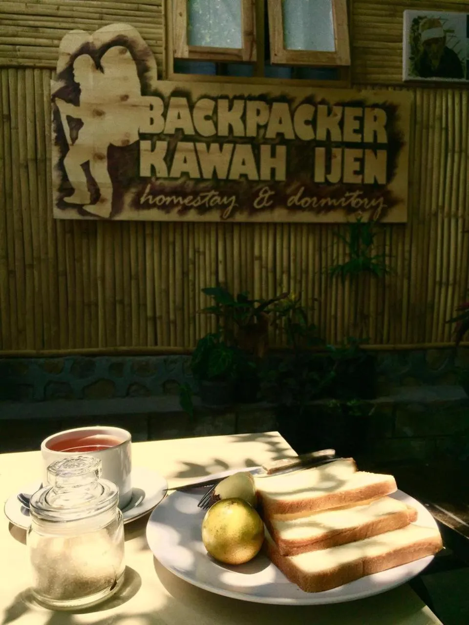 Food and drinks in Backpacker Kawah Ijen