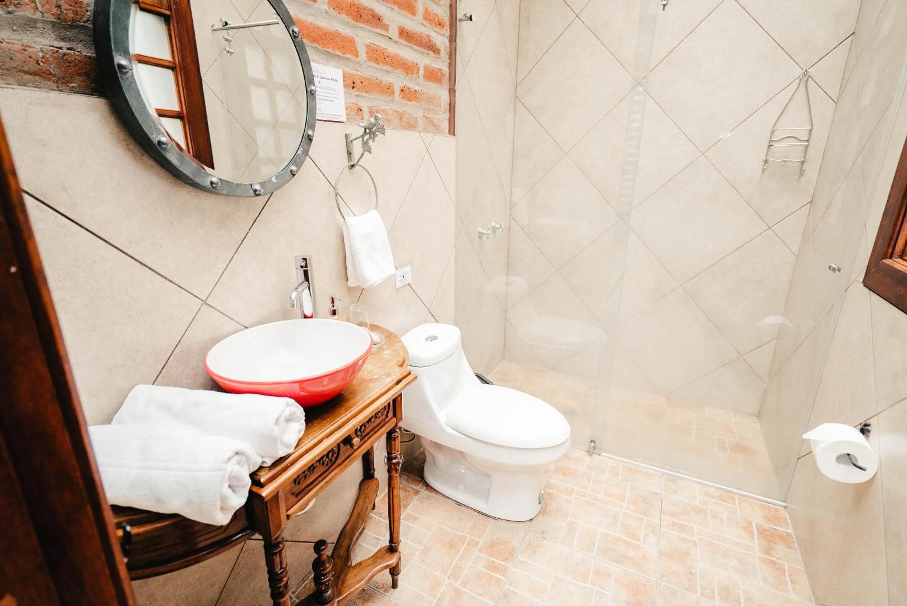 Bathroom in Hacienda Las Cuevas Terra Lodge
