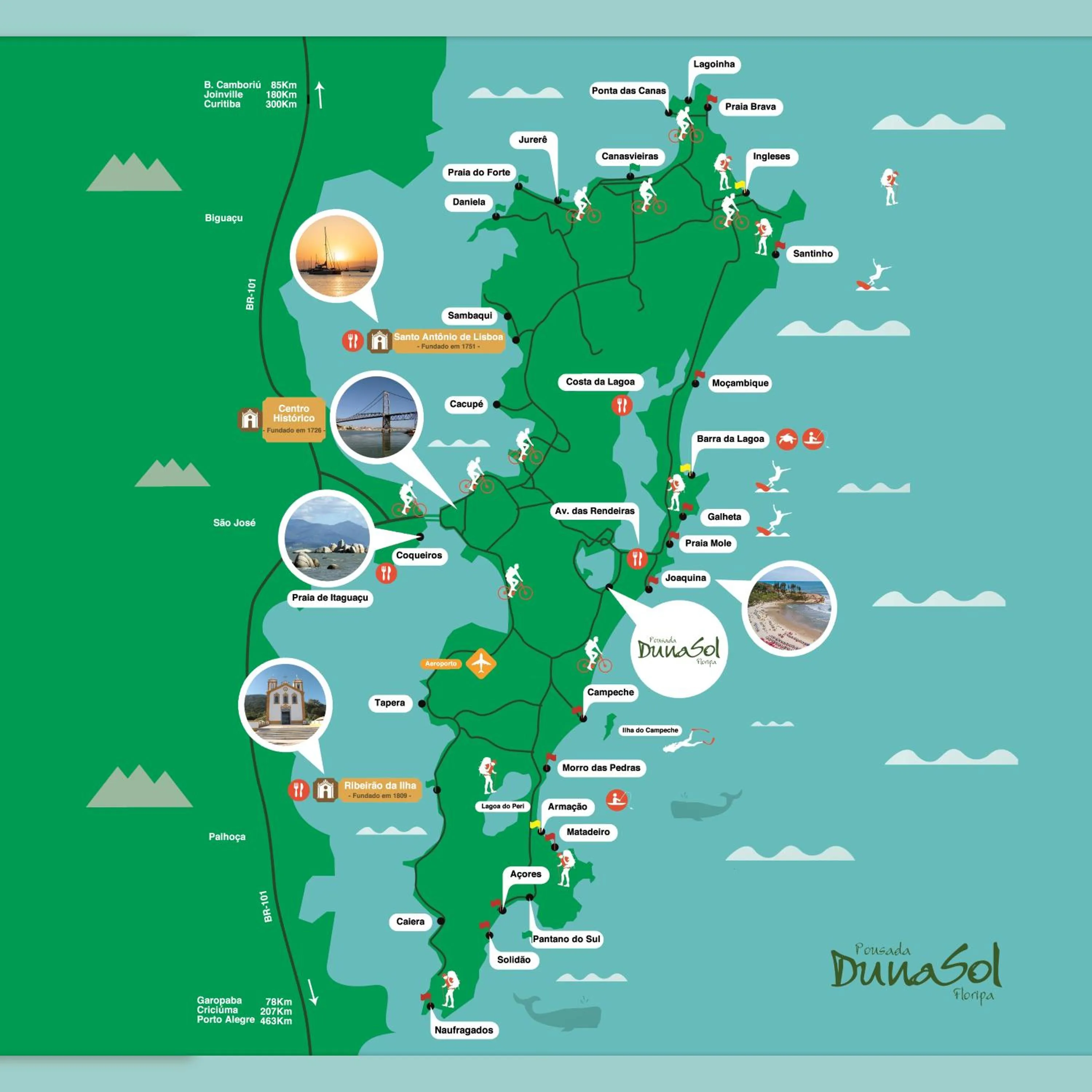 Nearby landmark in Pousada Dunasol Floripa