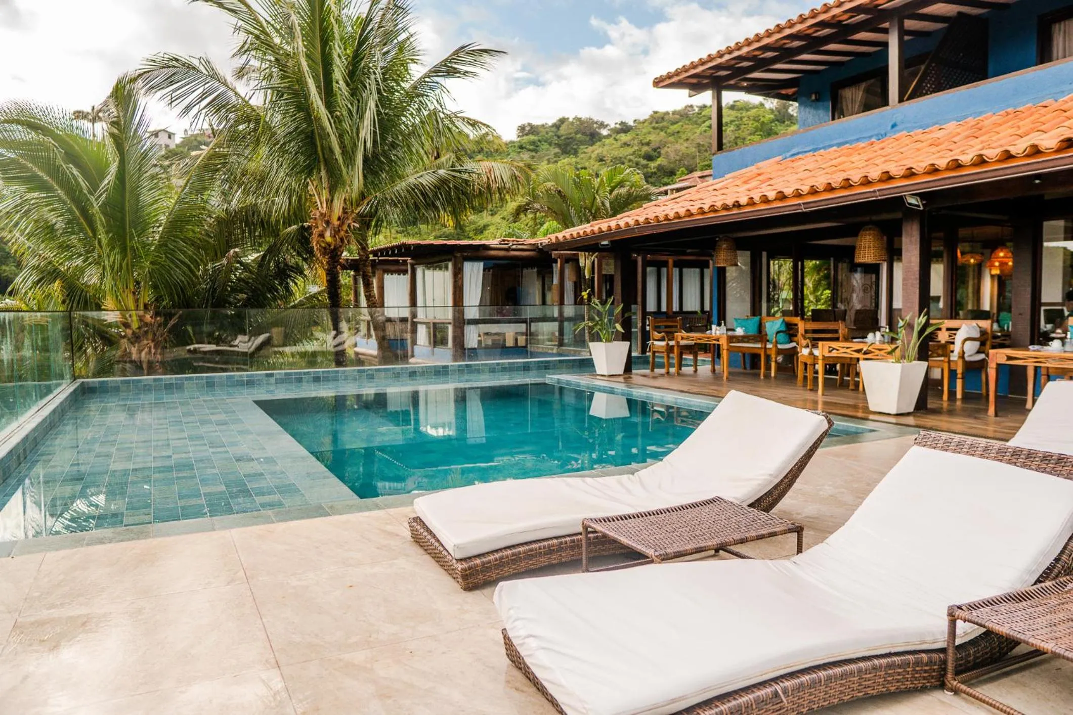 Pool view in La Pedrera Small Hotel & Spa