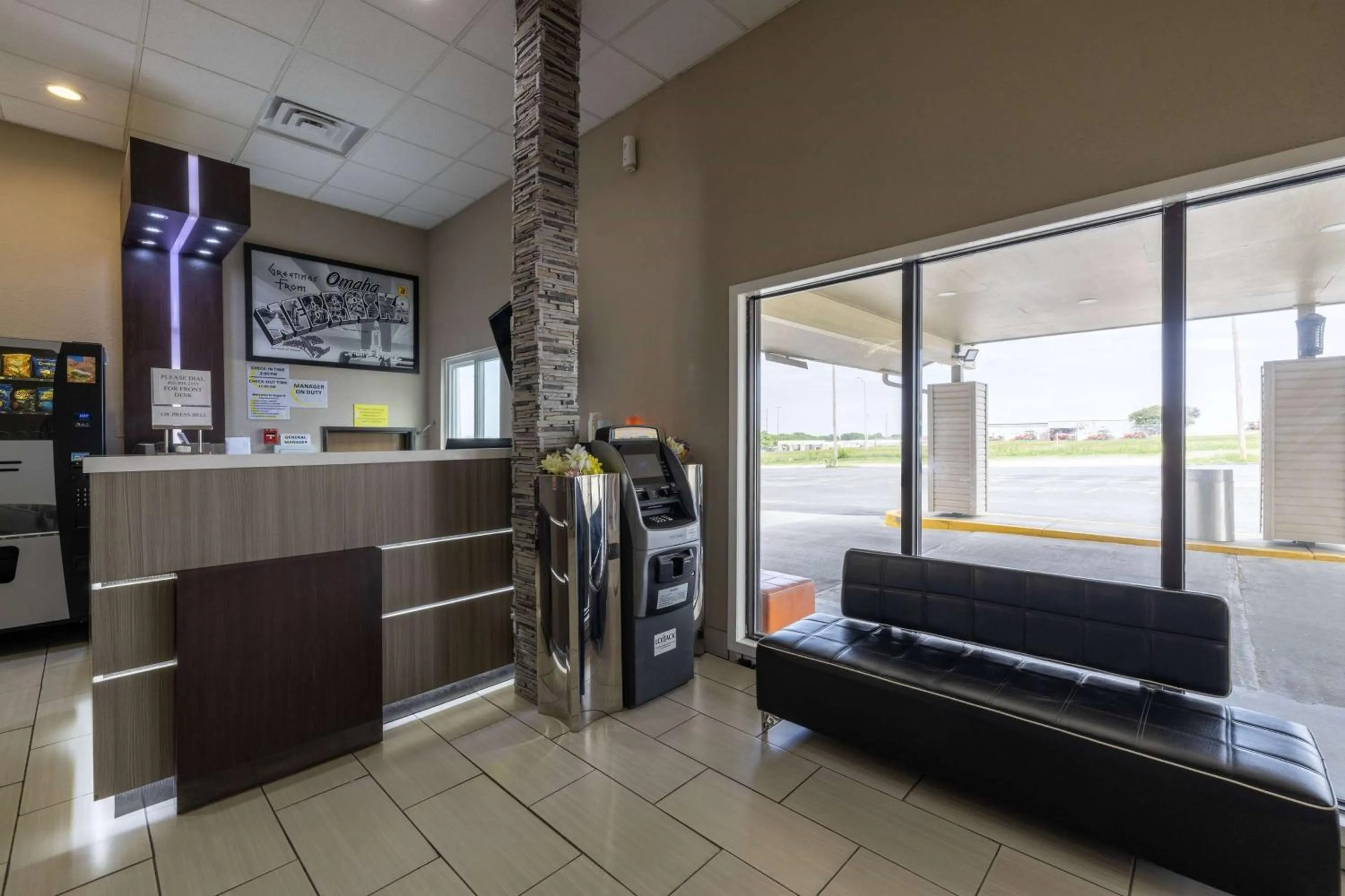 Lobby or reception in Super 8 by Wyndham Omaha SW