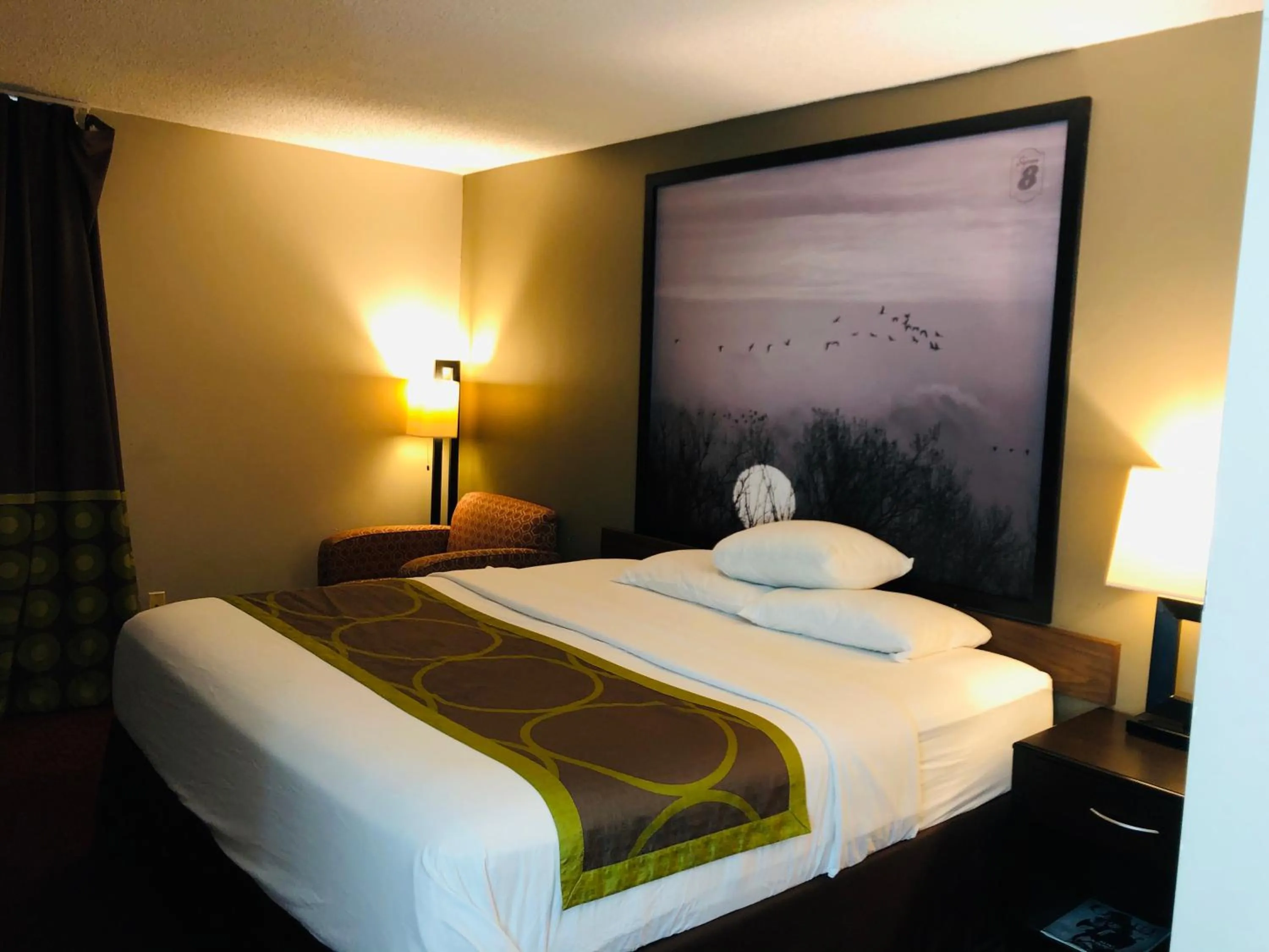 Bed in Super 8 by Wyndham Omaha SW