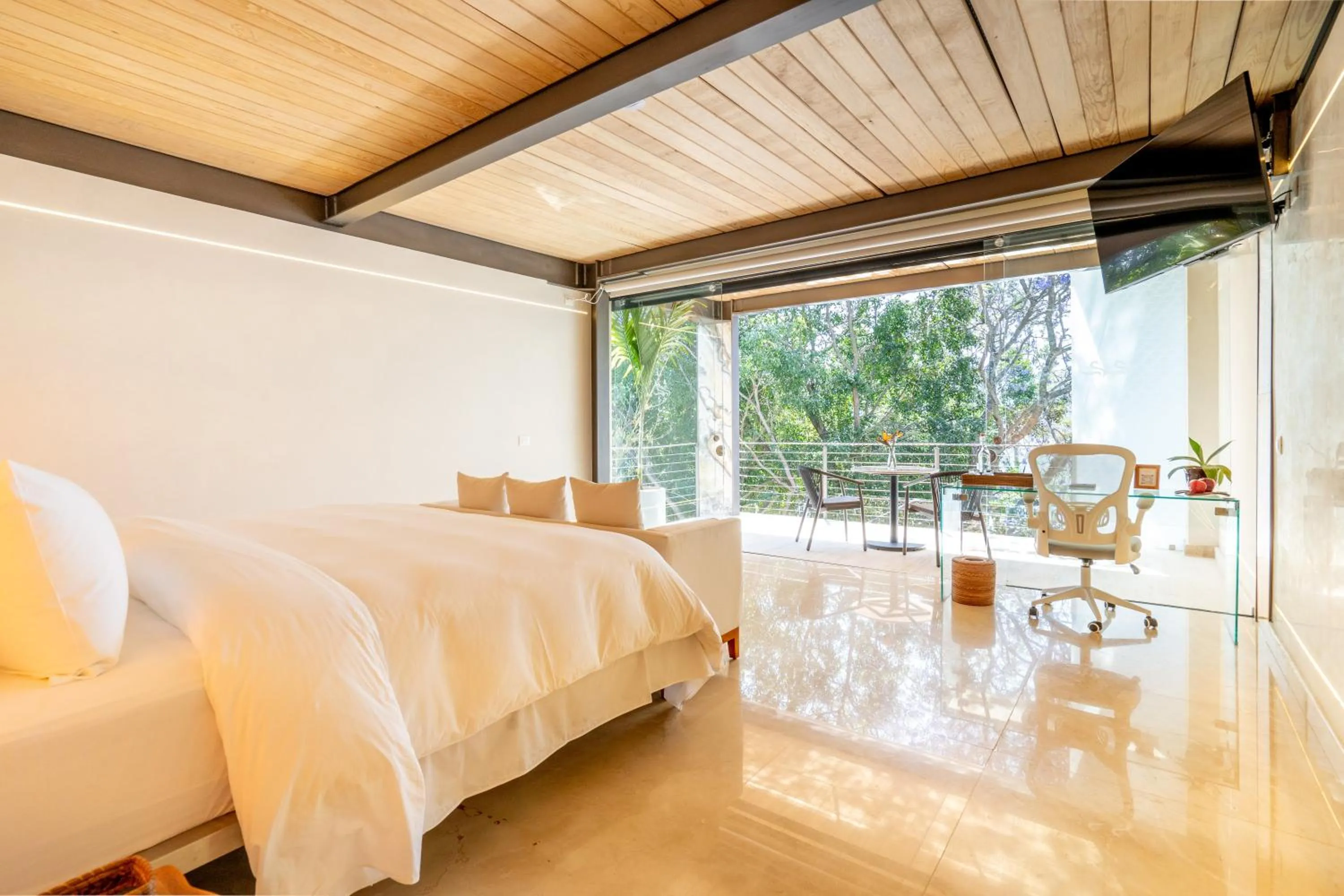 View (from property/room), Bed in El Santuario Resort & Spa