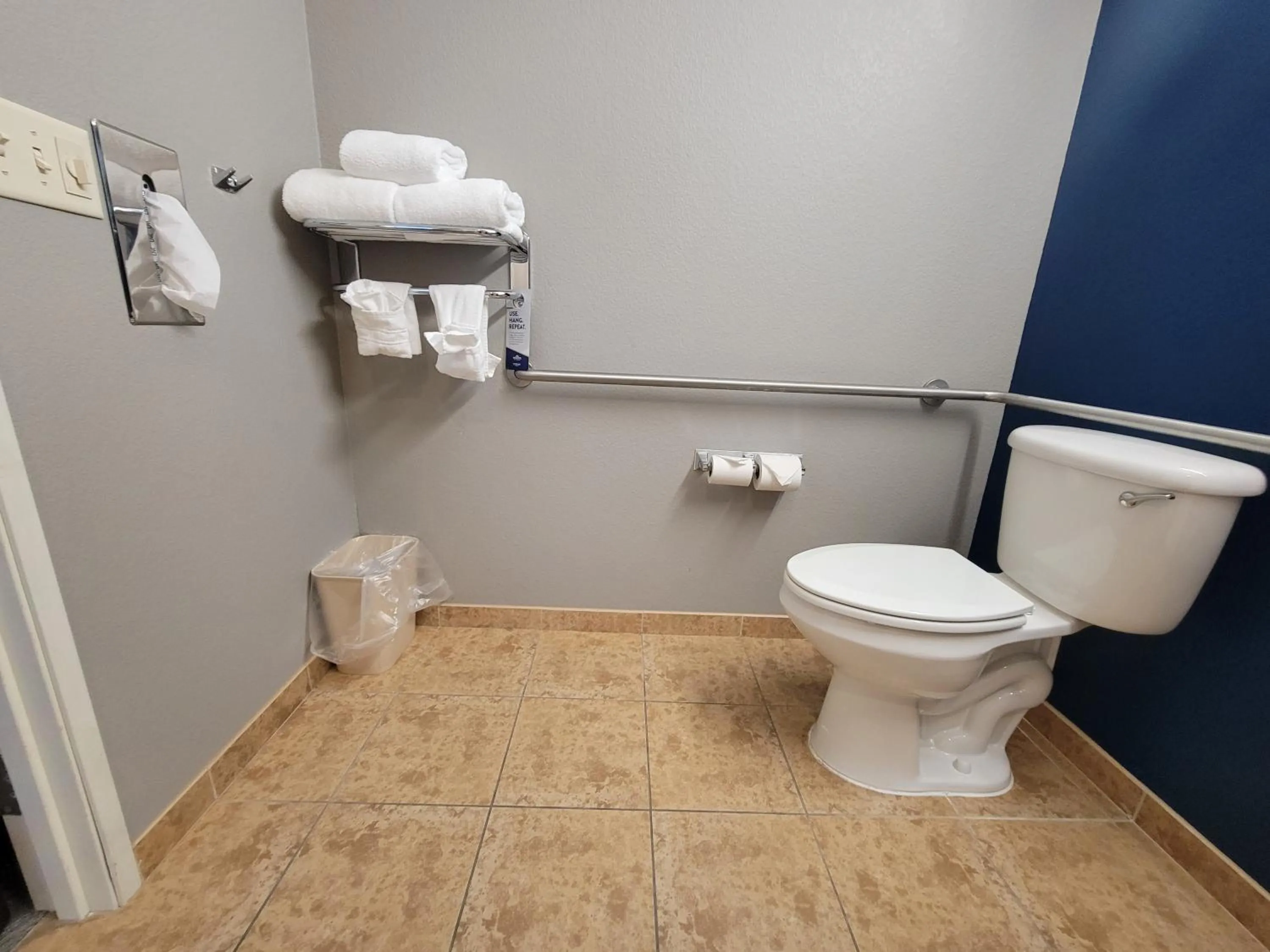 Toilet in Microtel Inn & Suites by Wyndham Bluffs