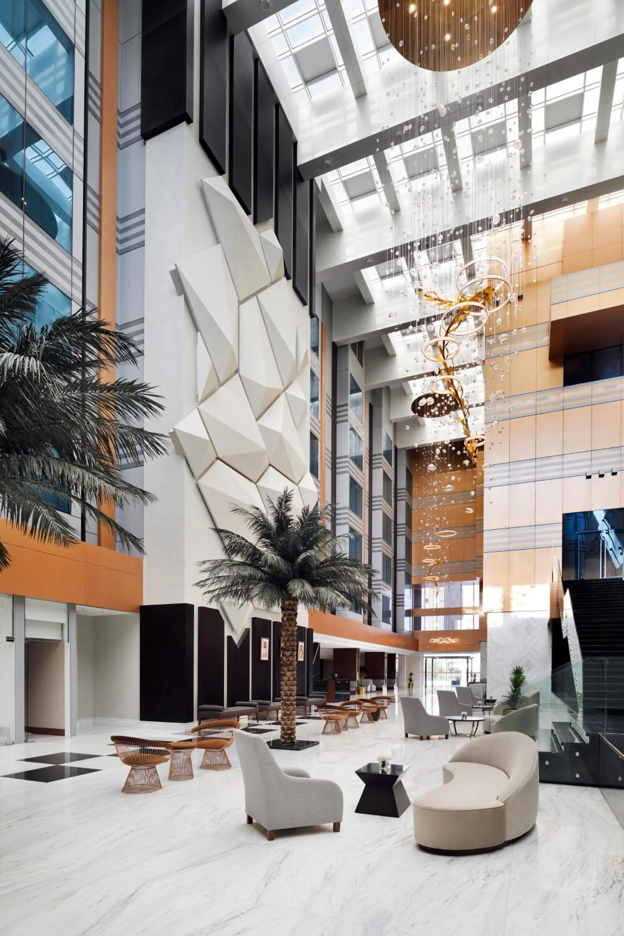 Lobby or reception in Crowne Plaza Hotel Riyadh Minhal, an IHG Hotel