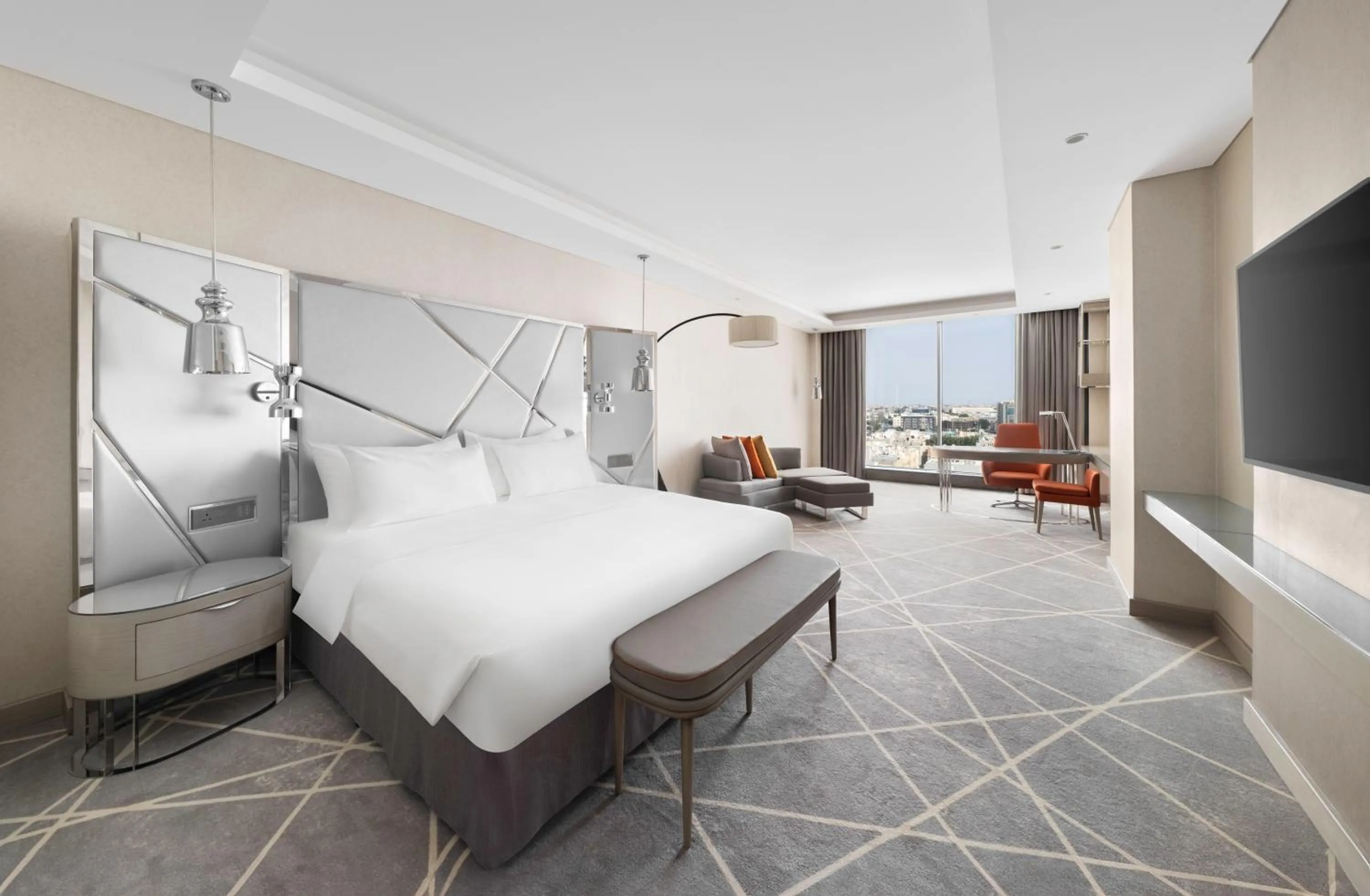 Bedroom, Bed in Crowne Plaza Hotel Riyadh Minhal, an IHG Hotel