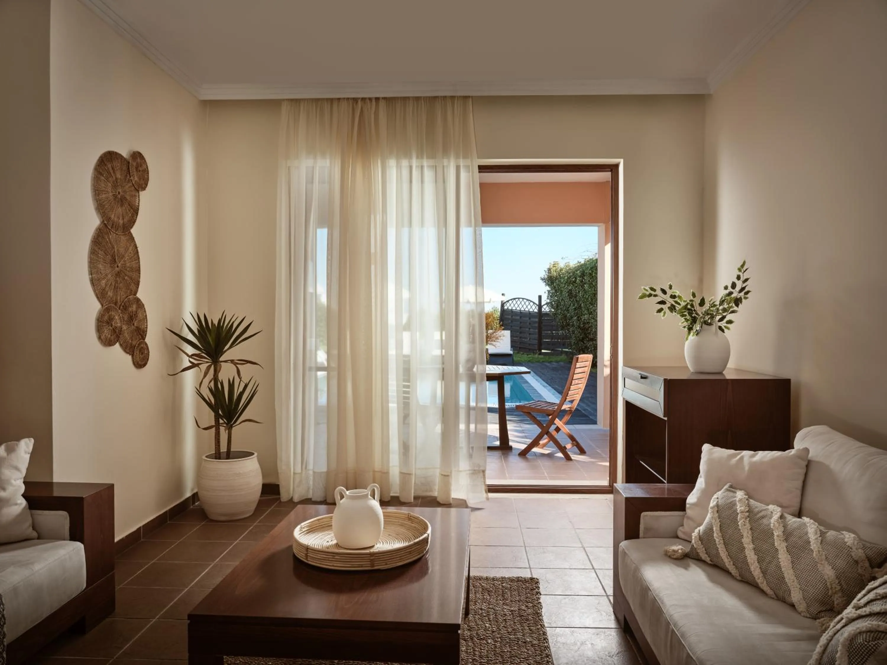 Seating area in St John Villas Zakynthos