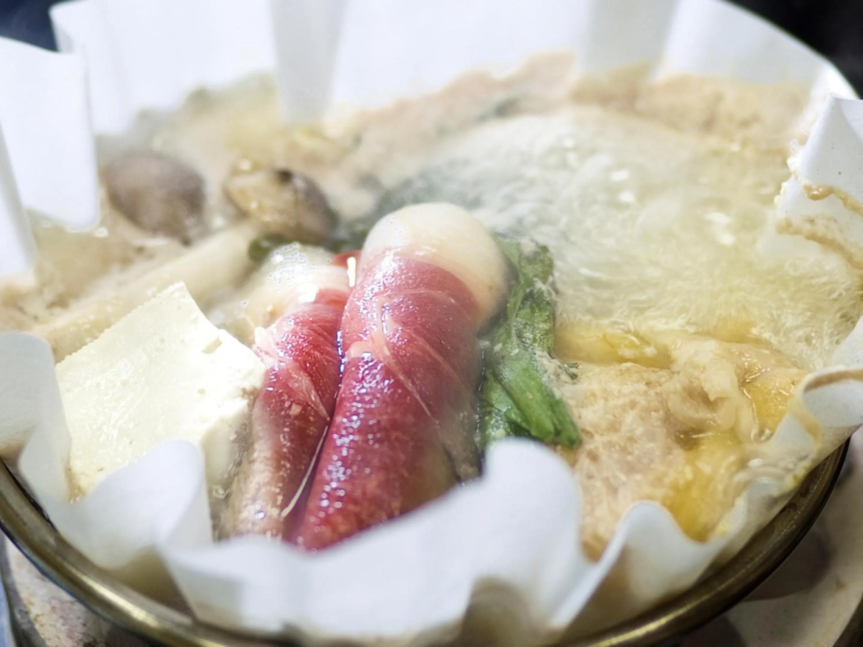 Food close-up in Kosenkaku Yoshinoya