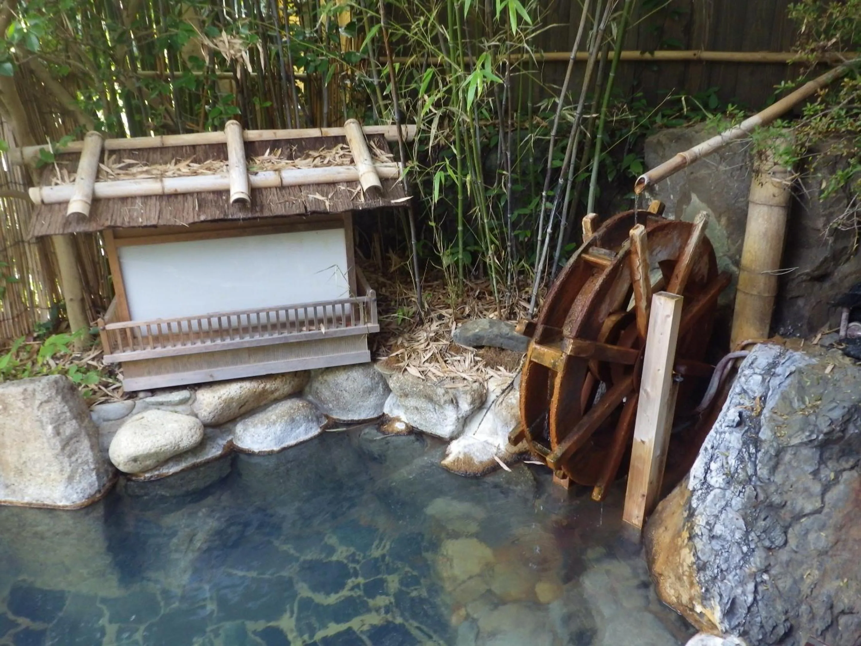 Open Air Bath in Kosenkaku Yoshinoya