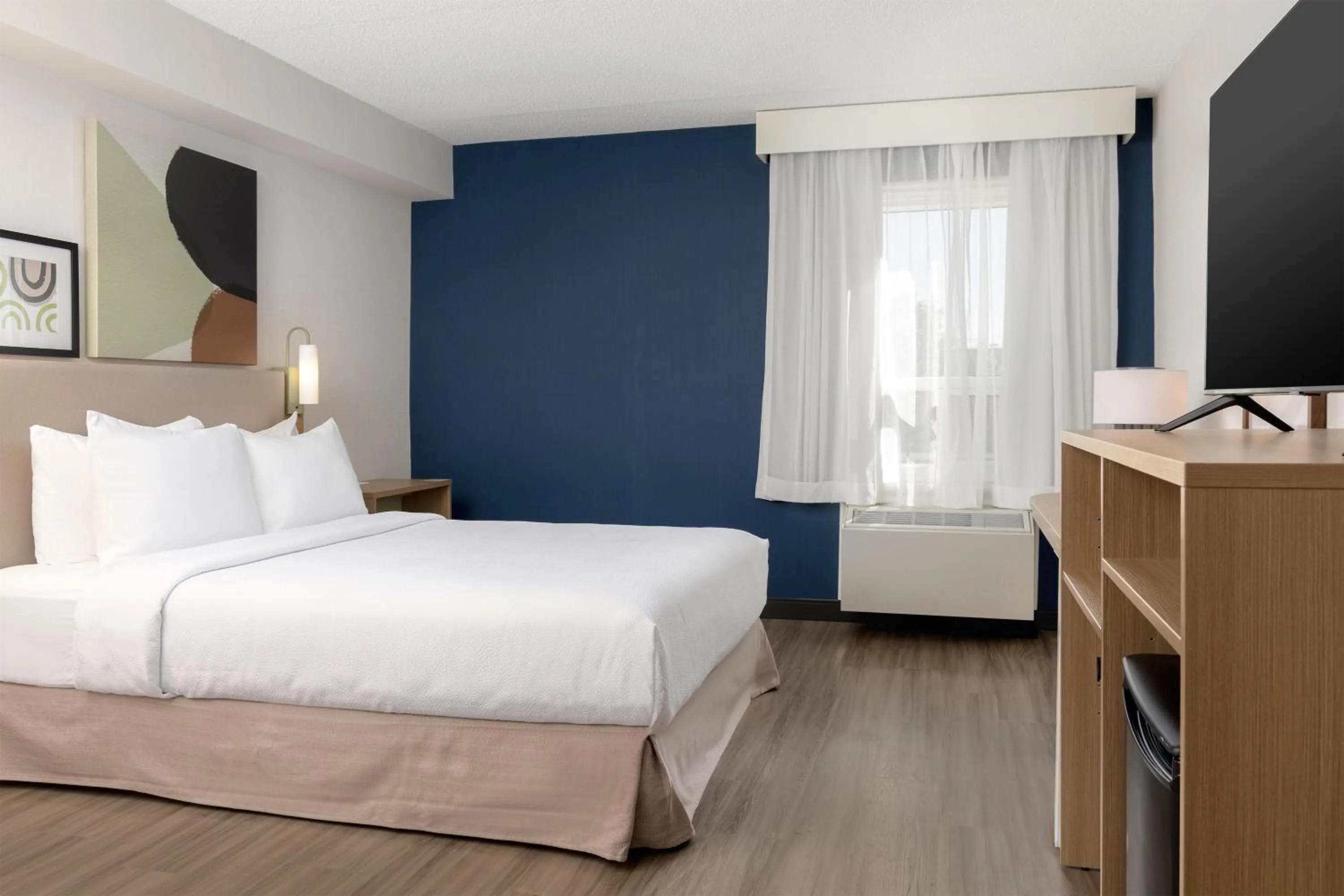 Bed in Spark by Hilton Toronto Mississauga