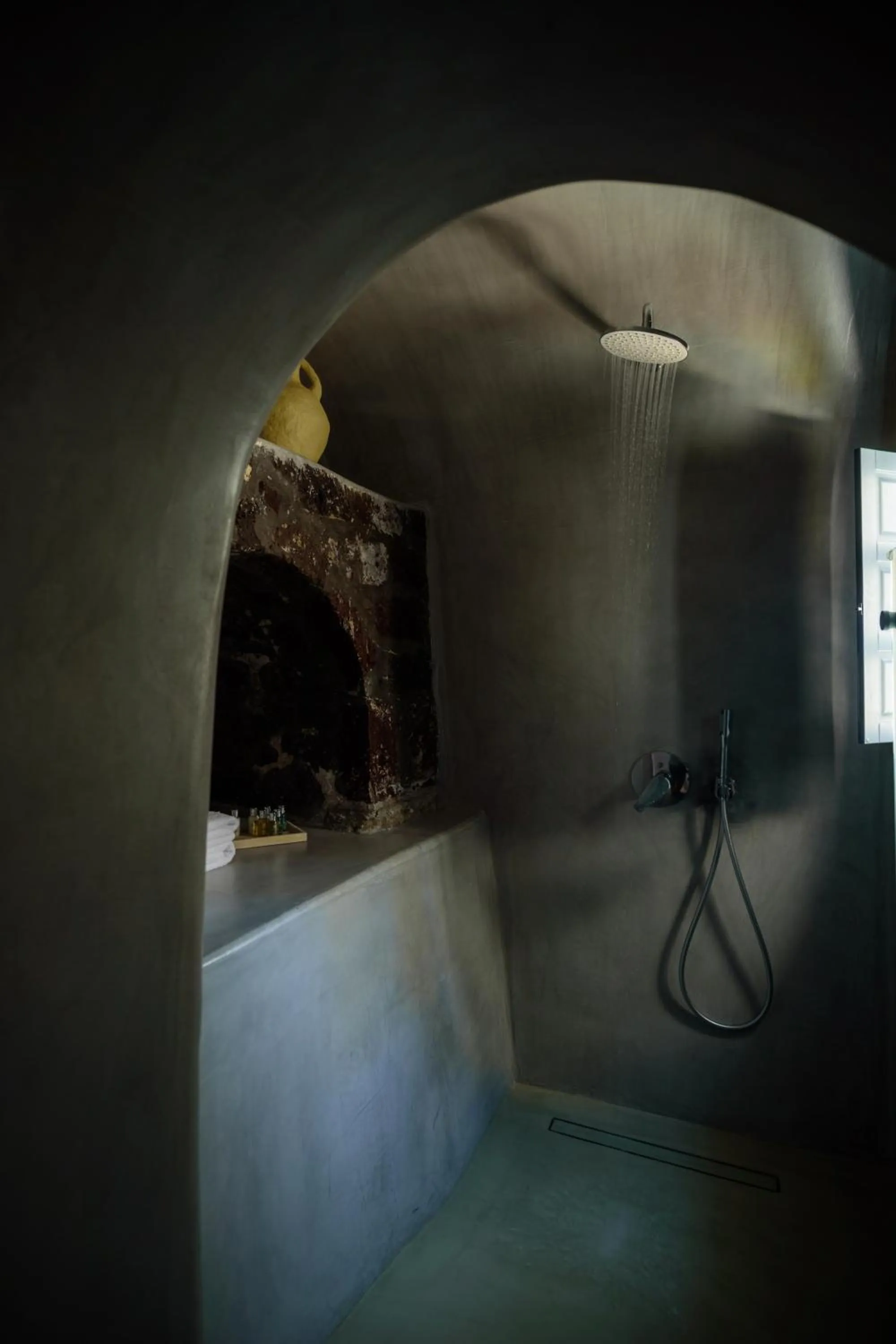 Shower in Nostos Apartments