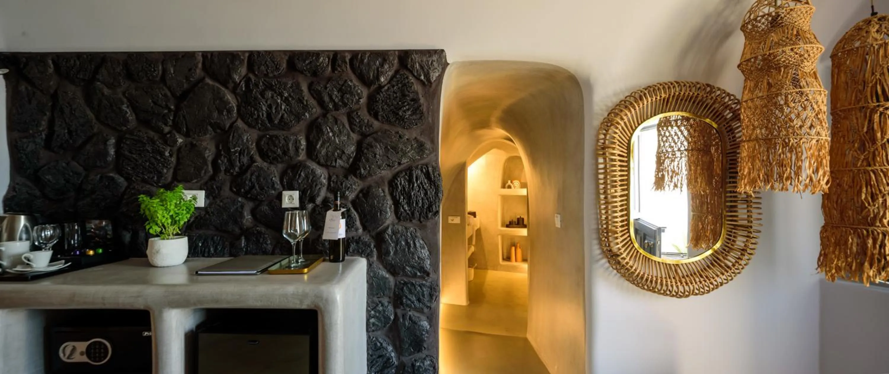 Living room in Nostos Apartments