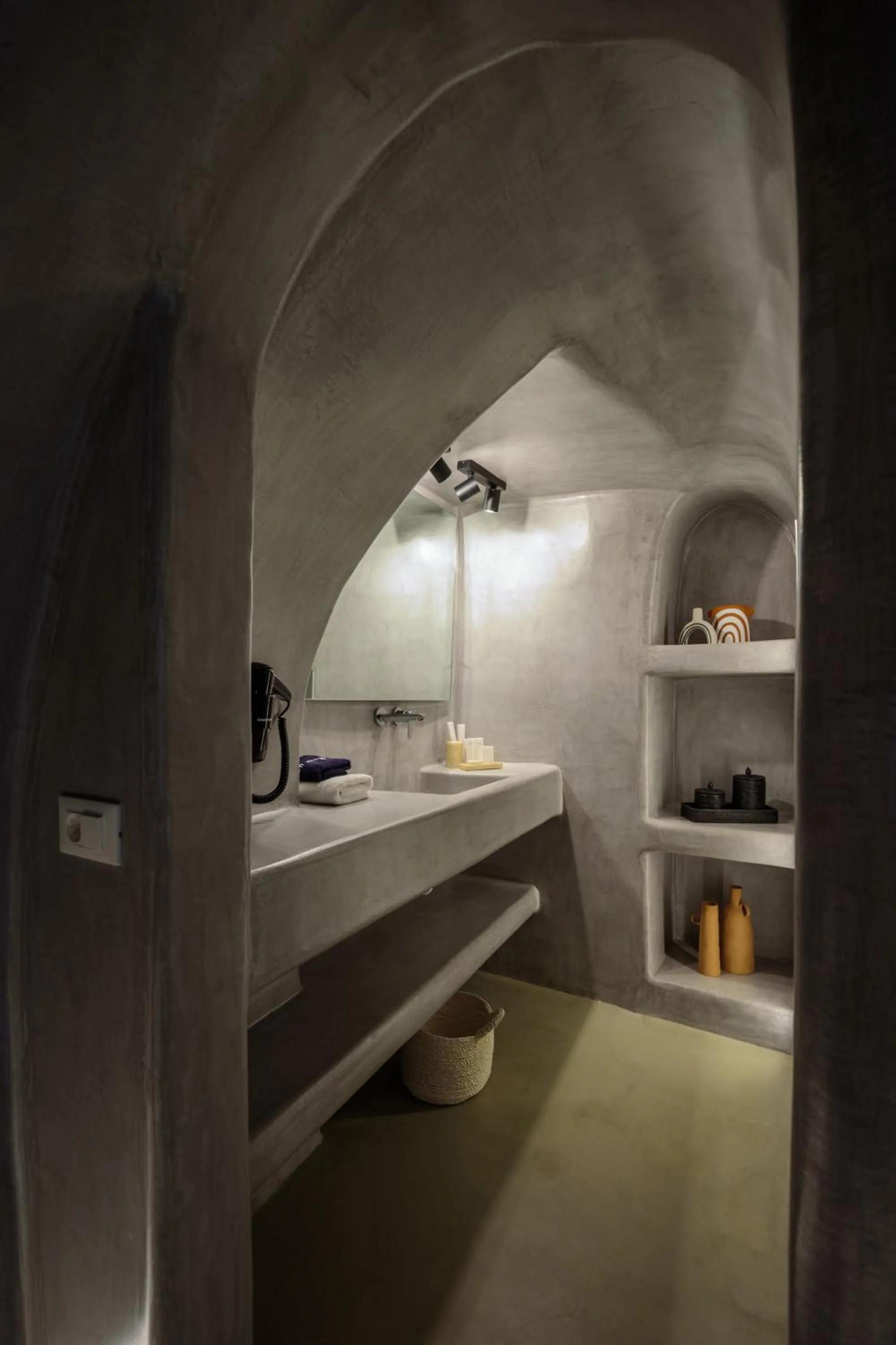 Bathroom, Bed in Nostos Apartments