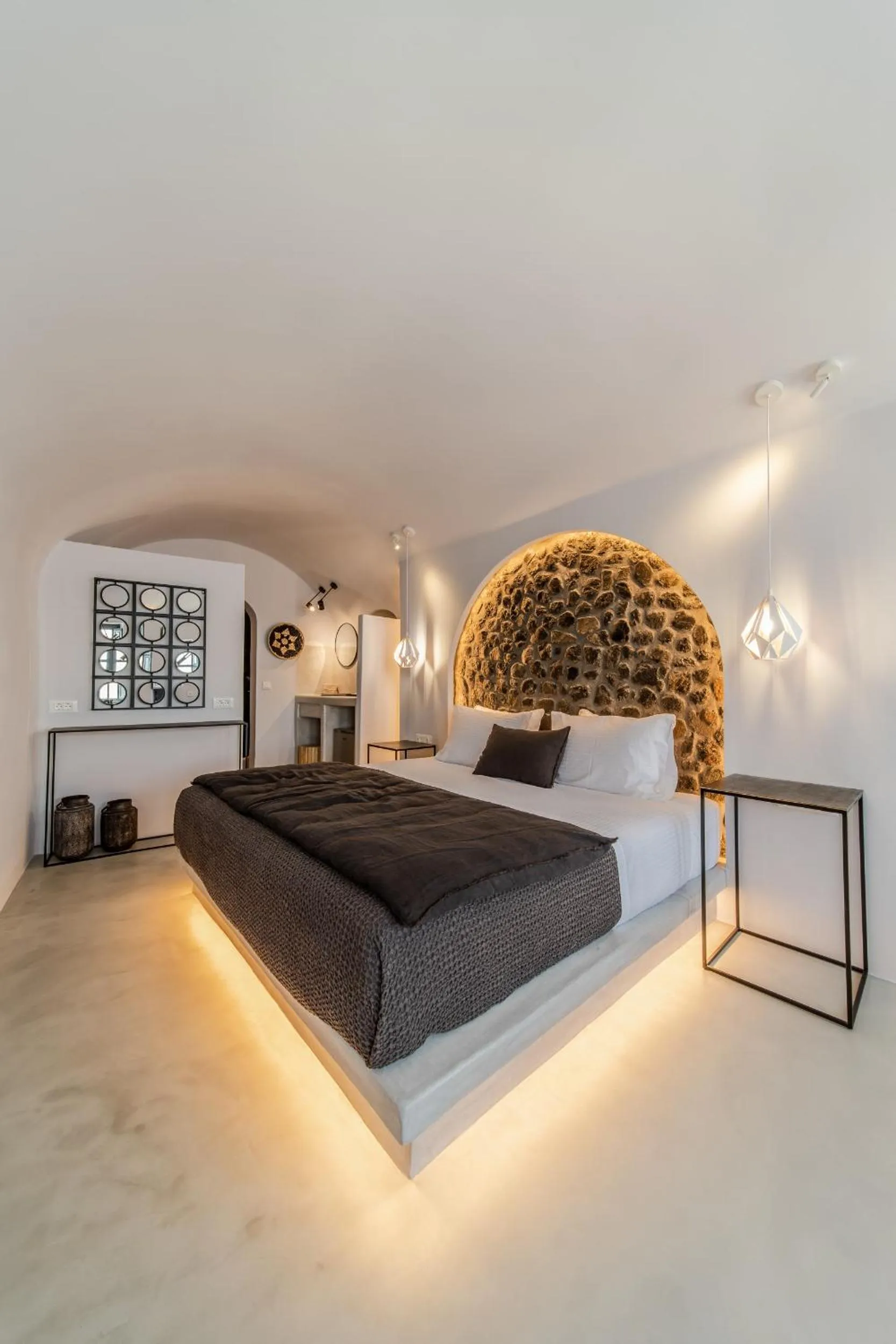 Bed in Nostos Apartments