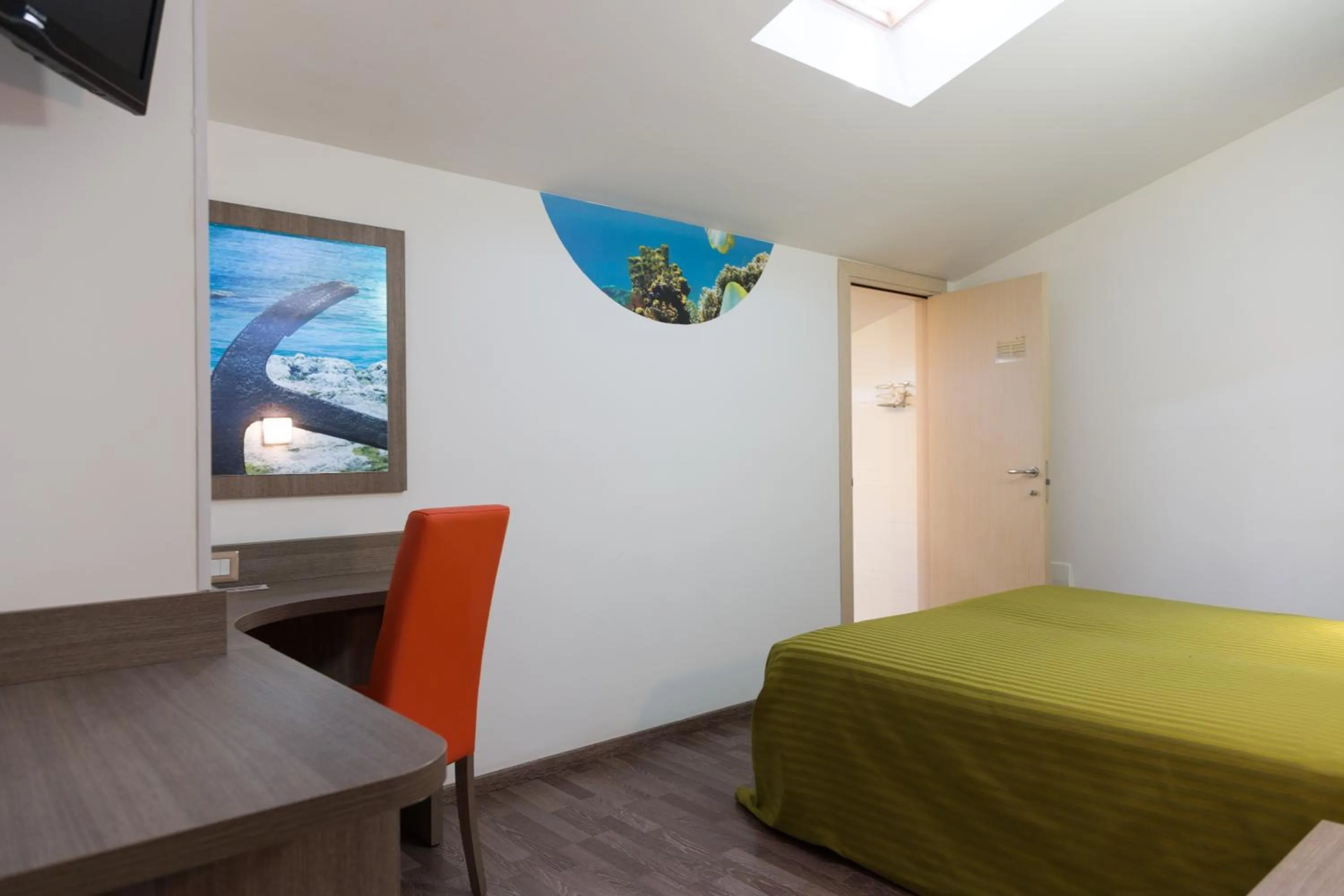 Bed in Hotel Miramare