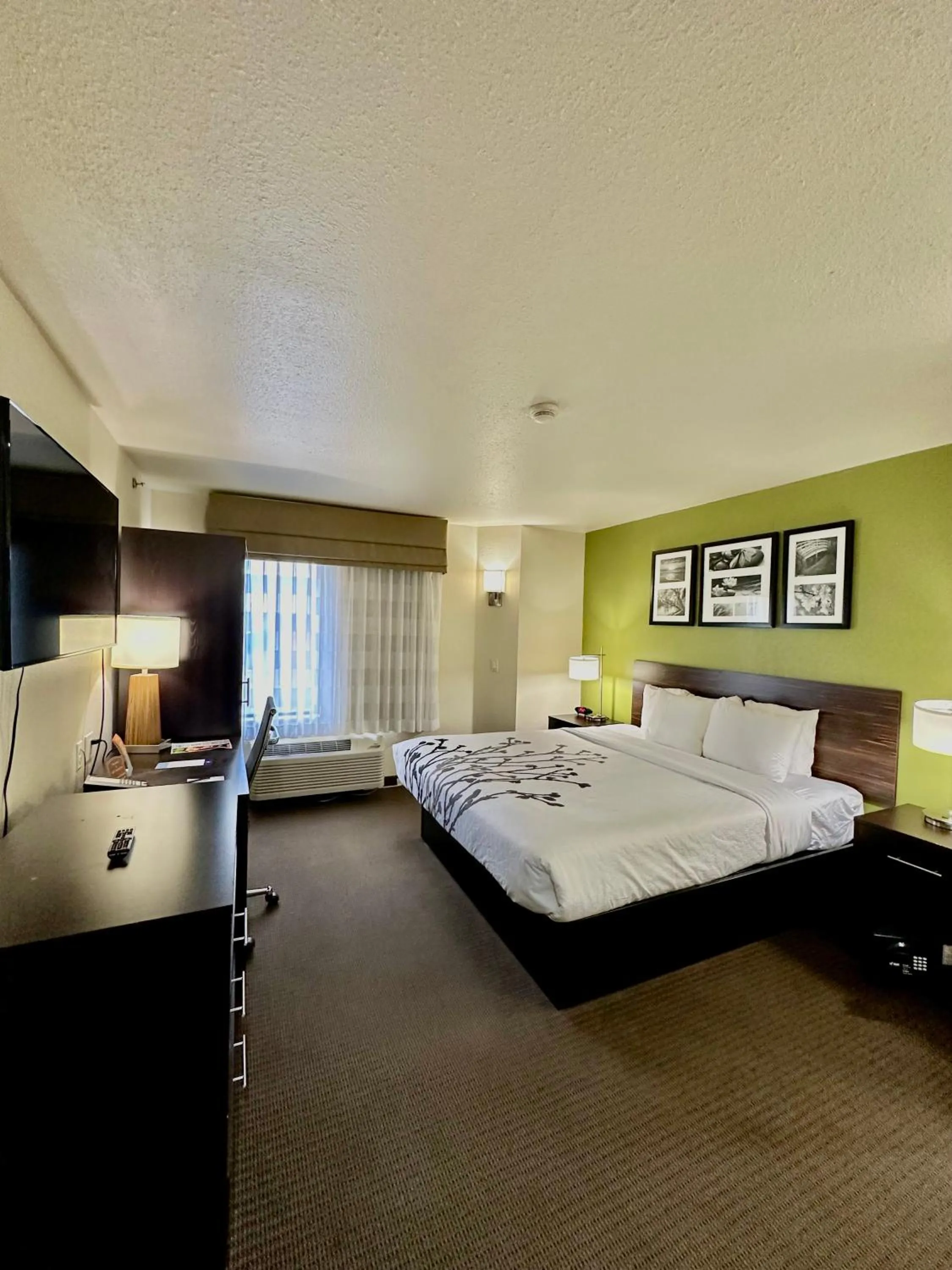 Bed in Sleep Inn & Suites Tulsa Central I-44