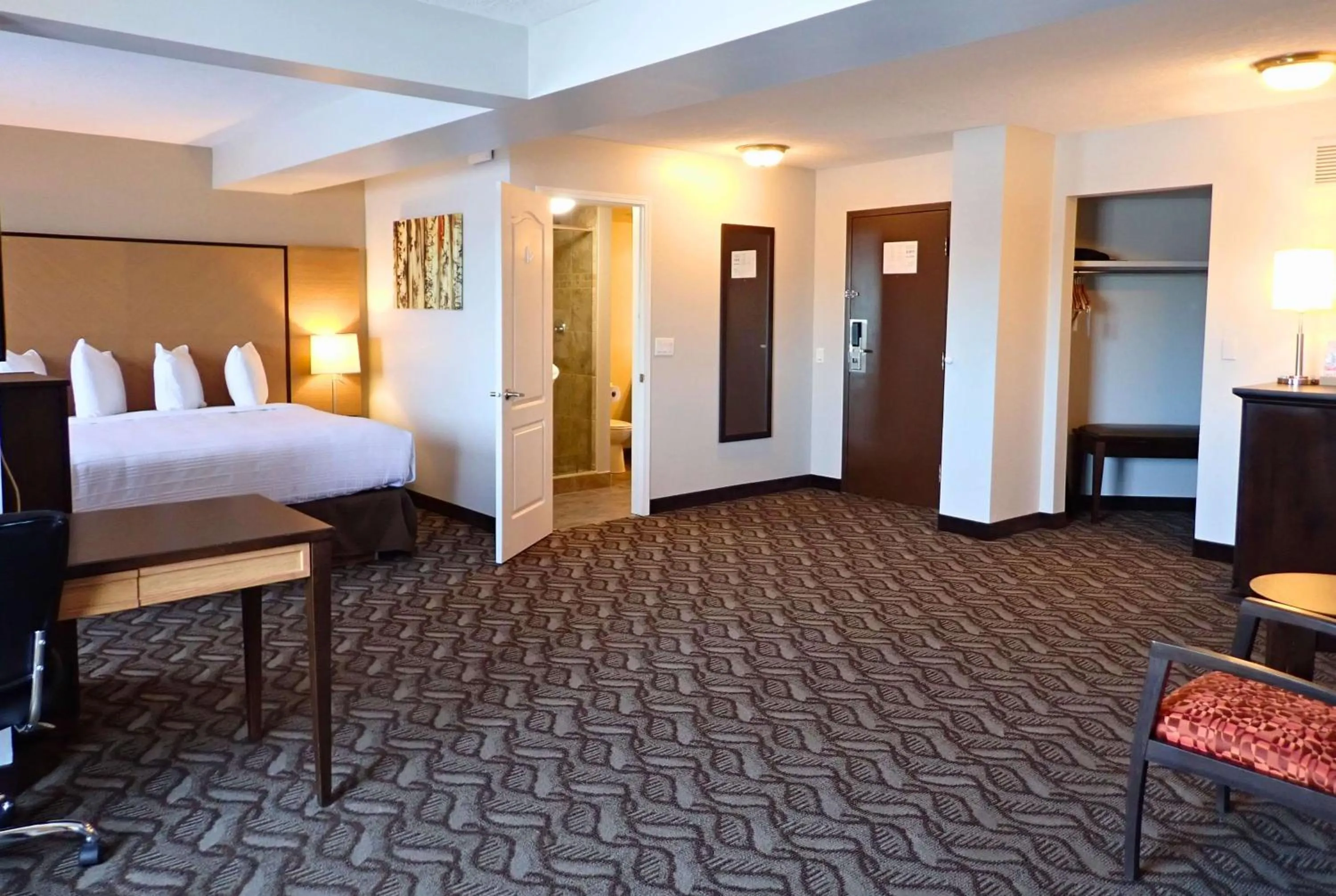 One-Bedroom Suite with One King Bed and Balcony - Non-Smoking in Best Western Airdrie
