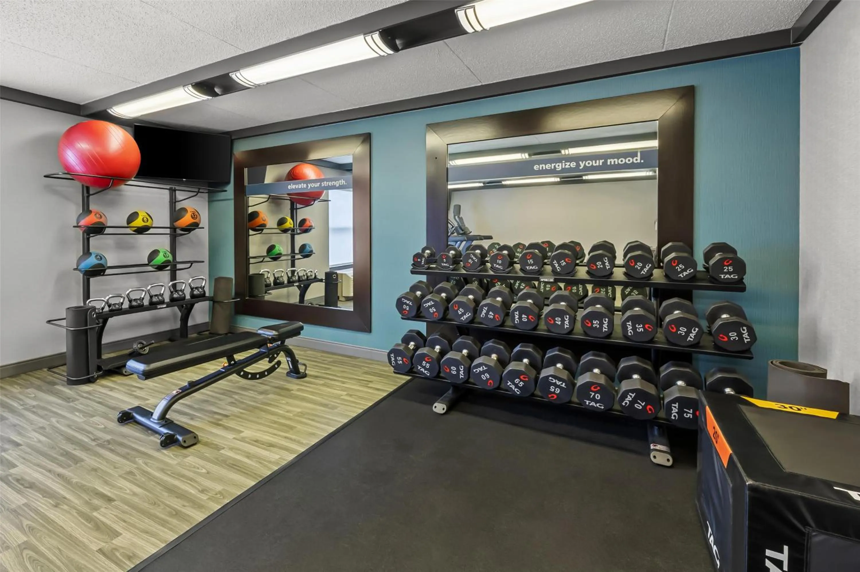 Fitness centre/facilities in Hampton Inn Toledo-South/Maumee