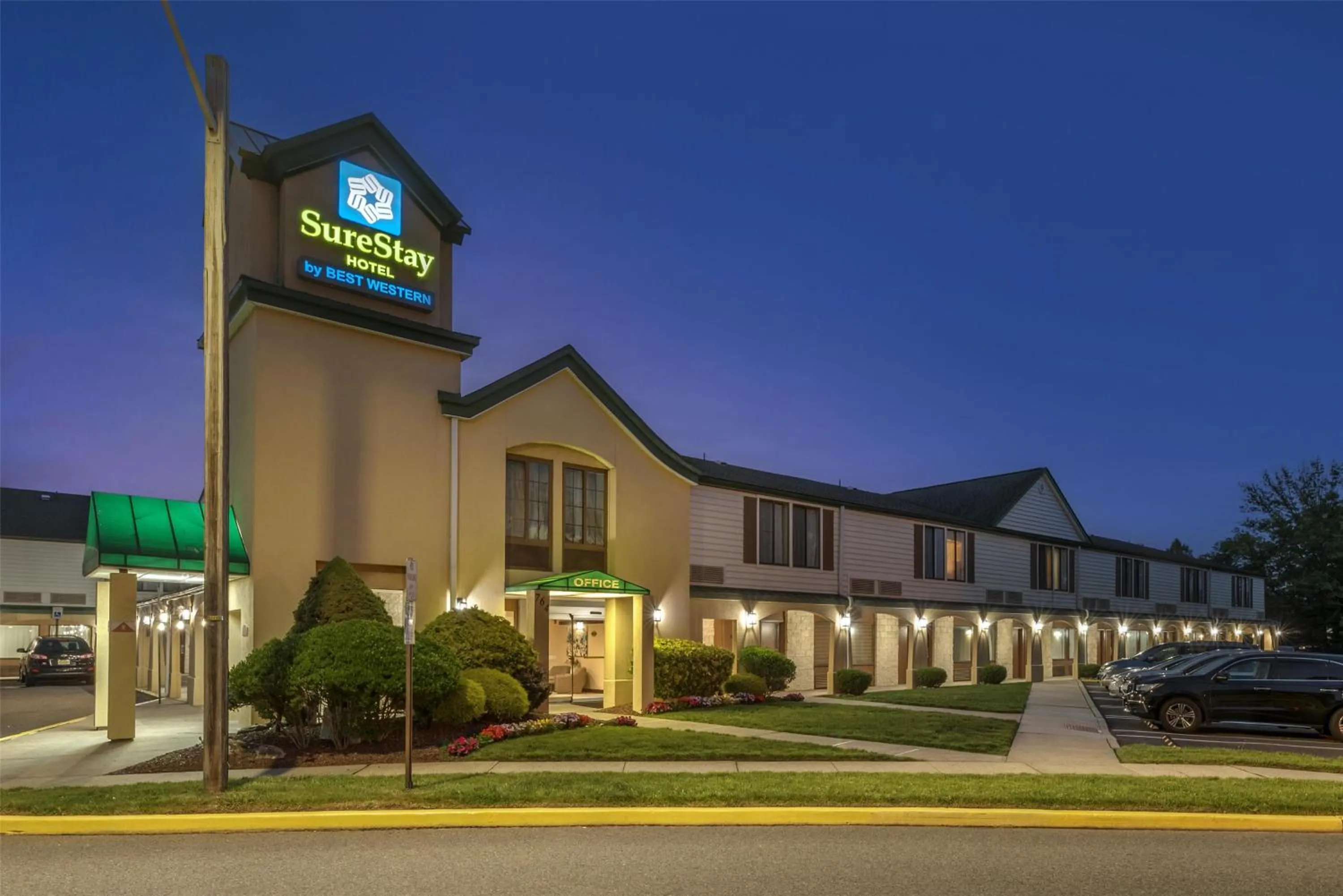 Property building in SureStay Hotel by Best Western East Brunswick