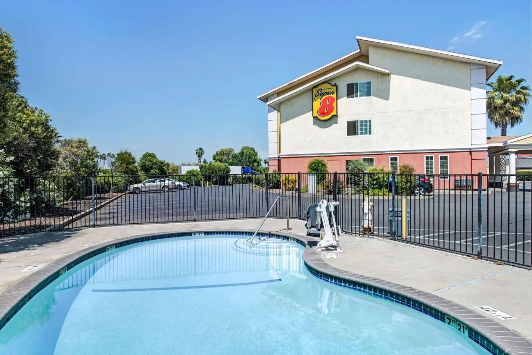 Swimming pool in Super 8 by Wyndham Sacramento/Florin Rd