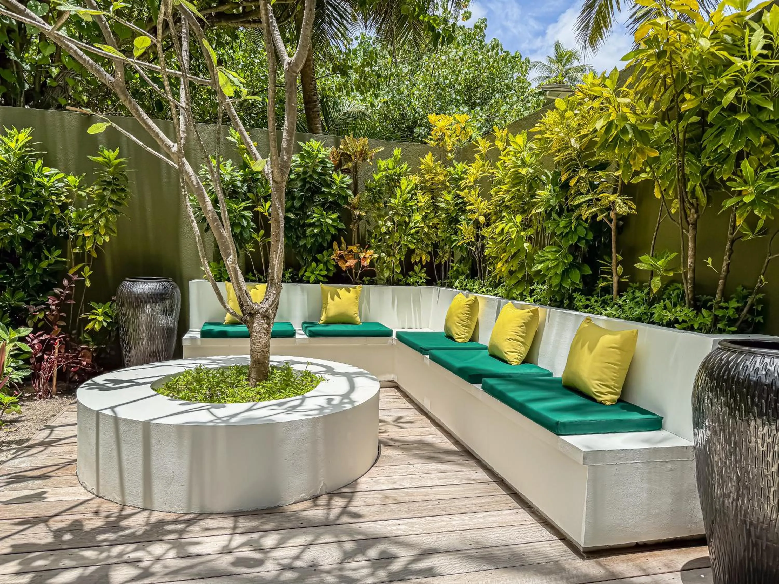 Seating area in V Villas Maldives at Mirihi - MGallery Collection