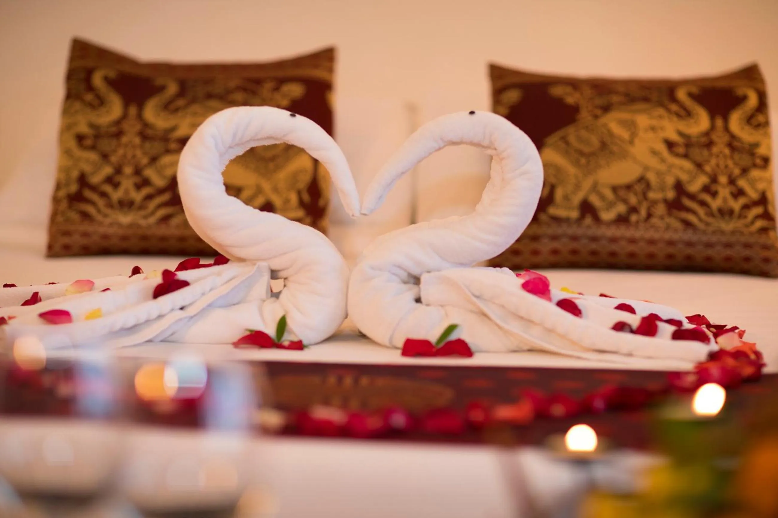 Decorative detail, Bed in Seahorse Resort & Spa