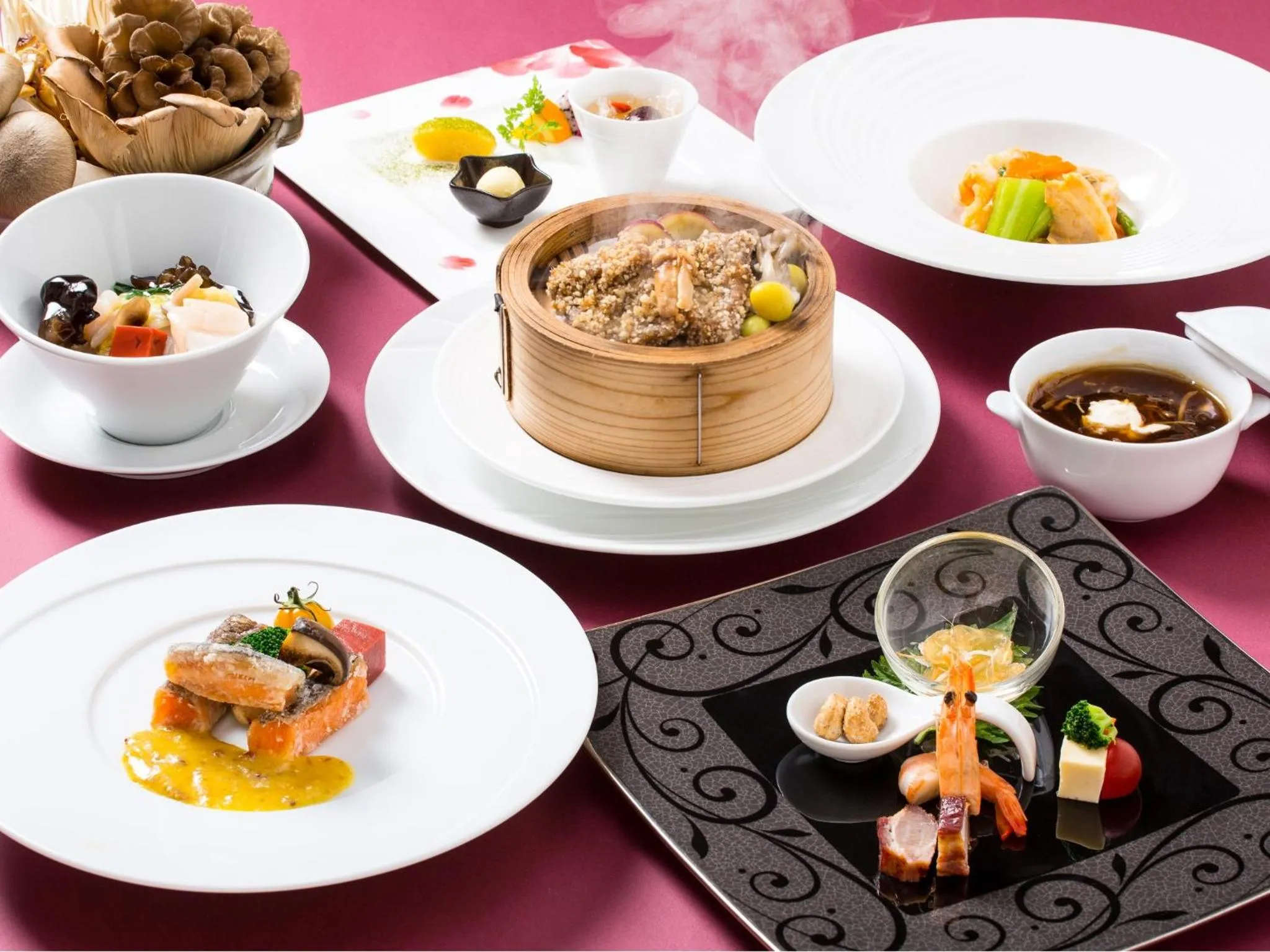 Food close-up in Lake Biwa Otsu Prince Hotel