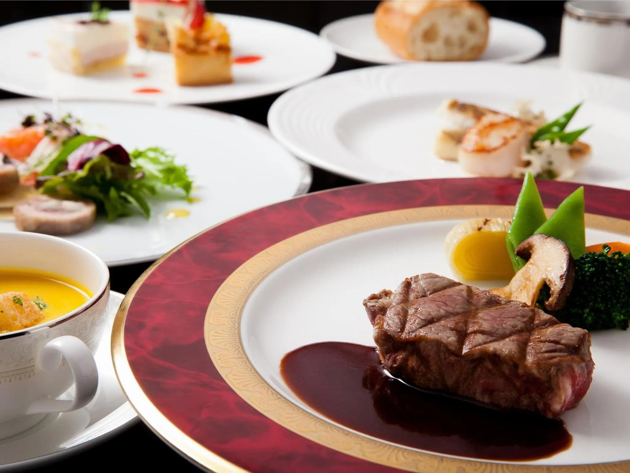 Food close-up in Lake Biwa Otsu Prince Hotel