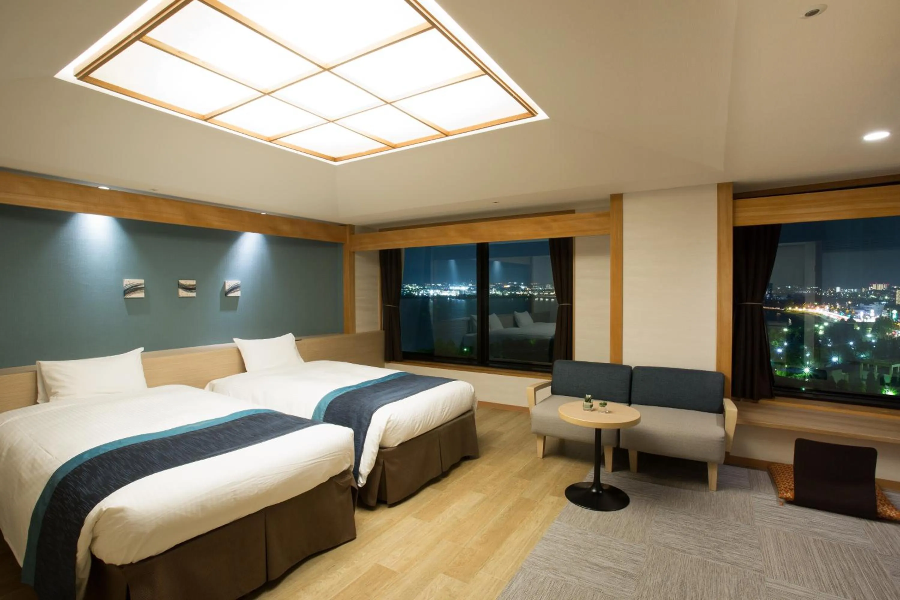Photo of the whole room, Bed in Lake Biwa Otsu Prince Hotel