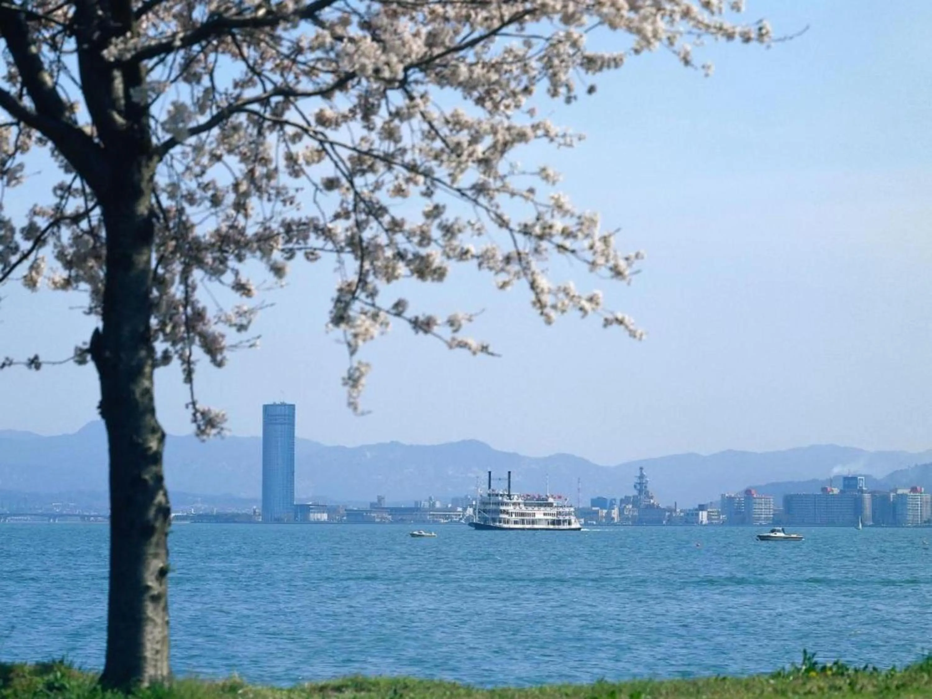 Natural landscape in Lake Biwa Otsu Prince Hotel