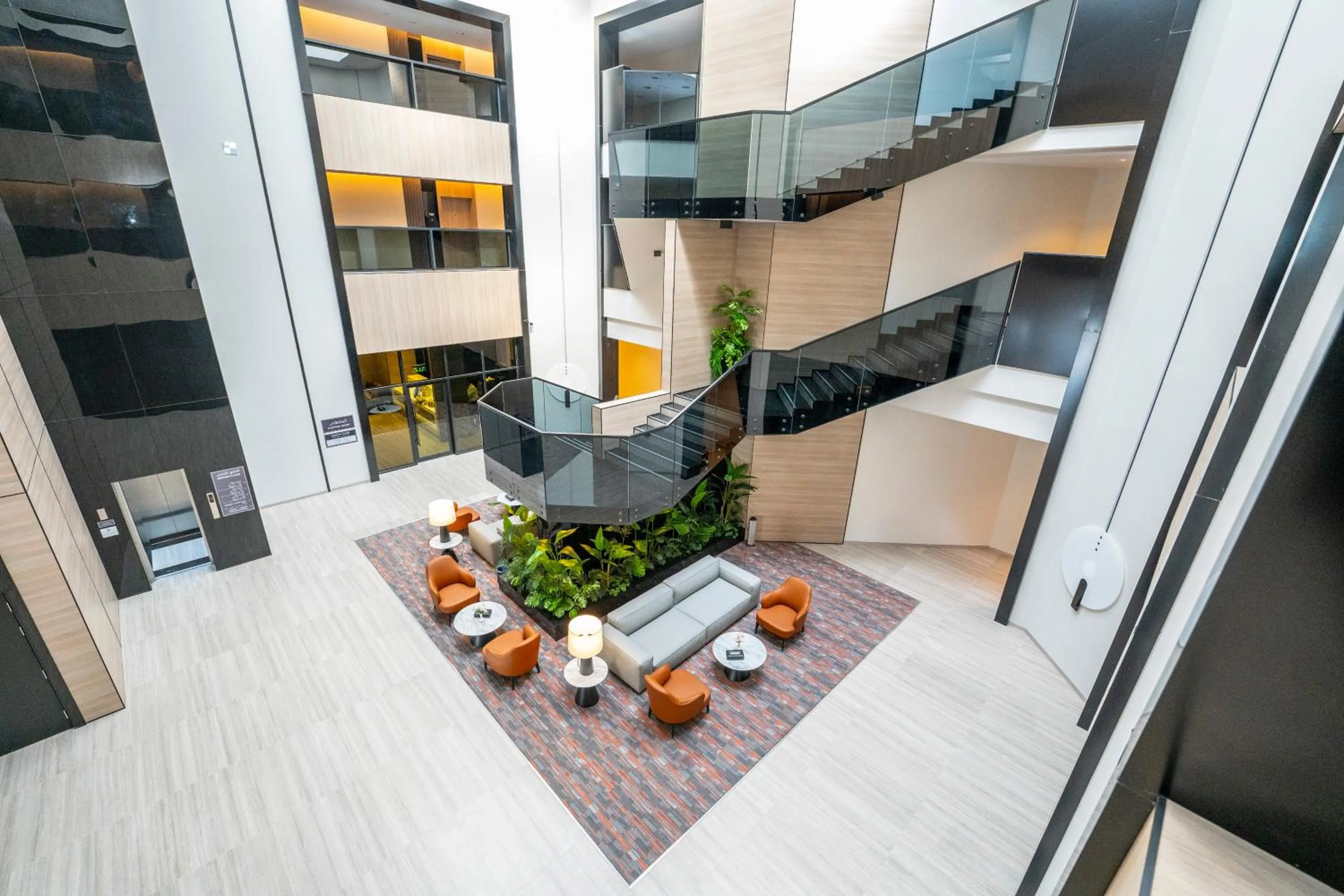 Lobby or reception in Manazel Aldiafah serviced Apartments AlSulymaniyah