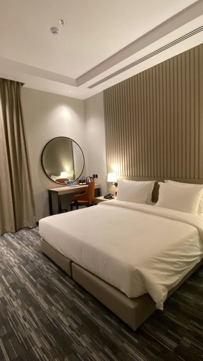 Bedroom, Bed in Manazel Aldiafah serviced Apartments AlSulymaniyah