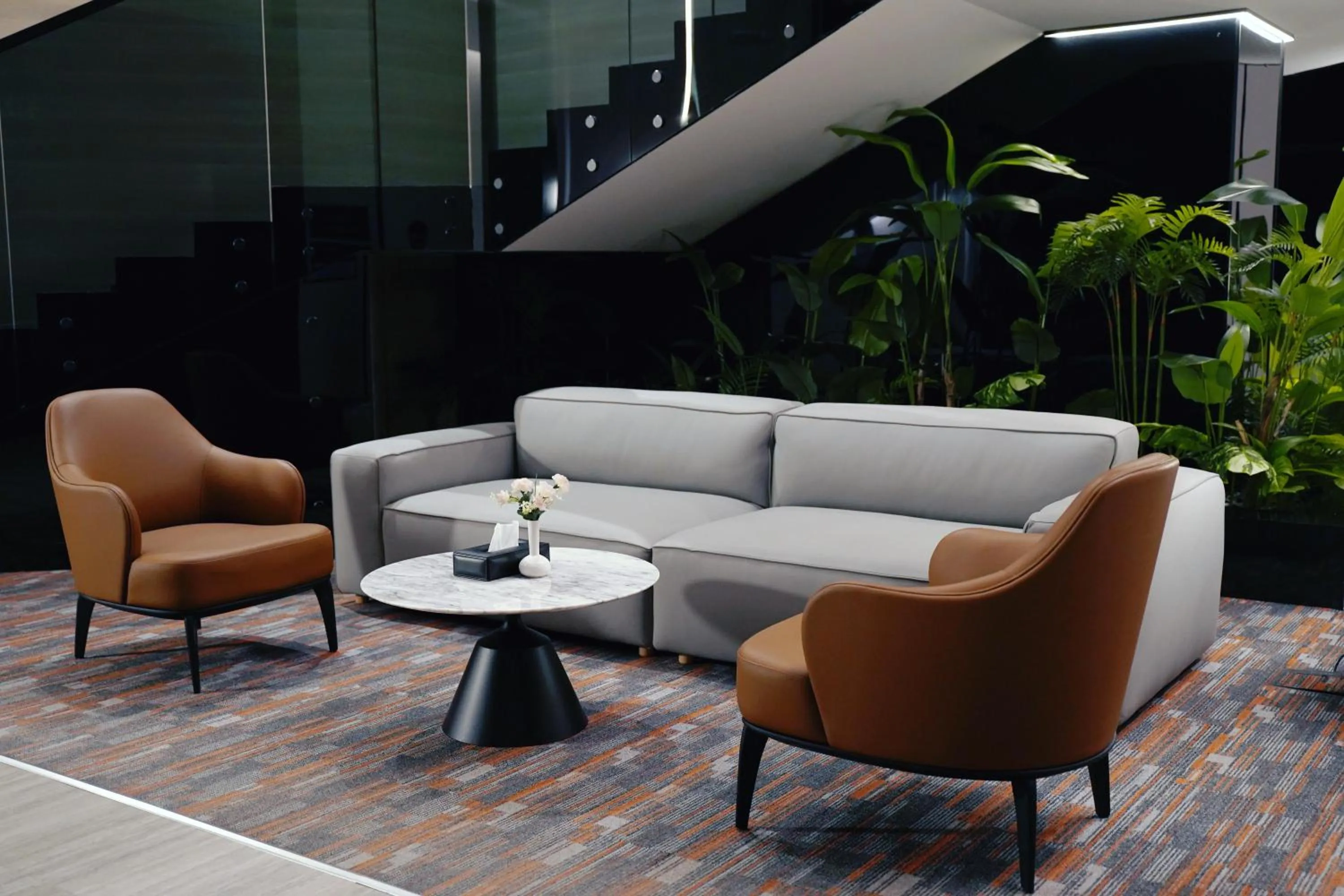 Lobby or reception in Manazel Aldiafah serviced Apartments AlSulymaniyah