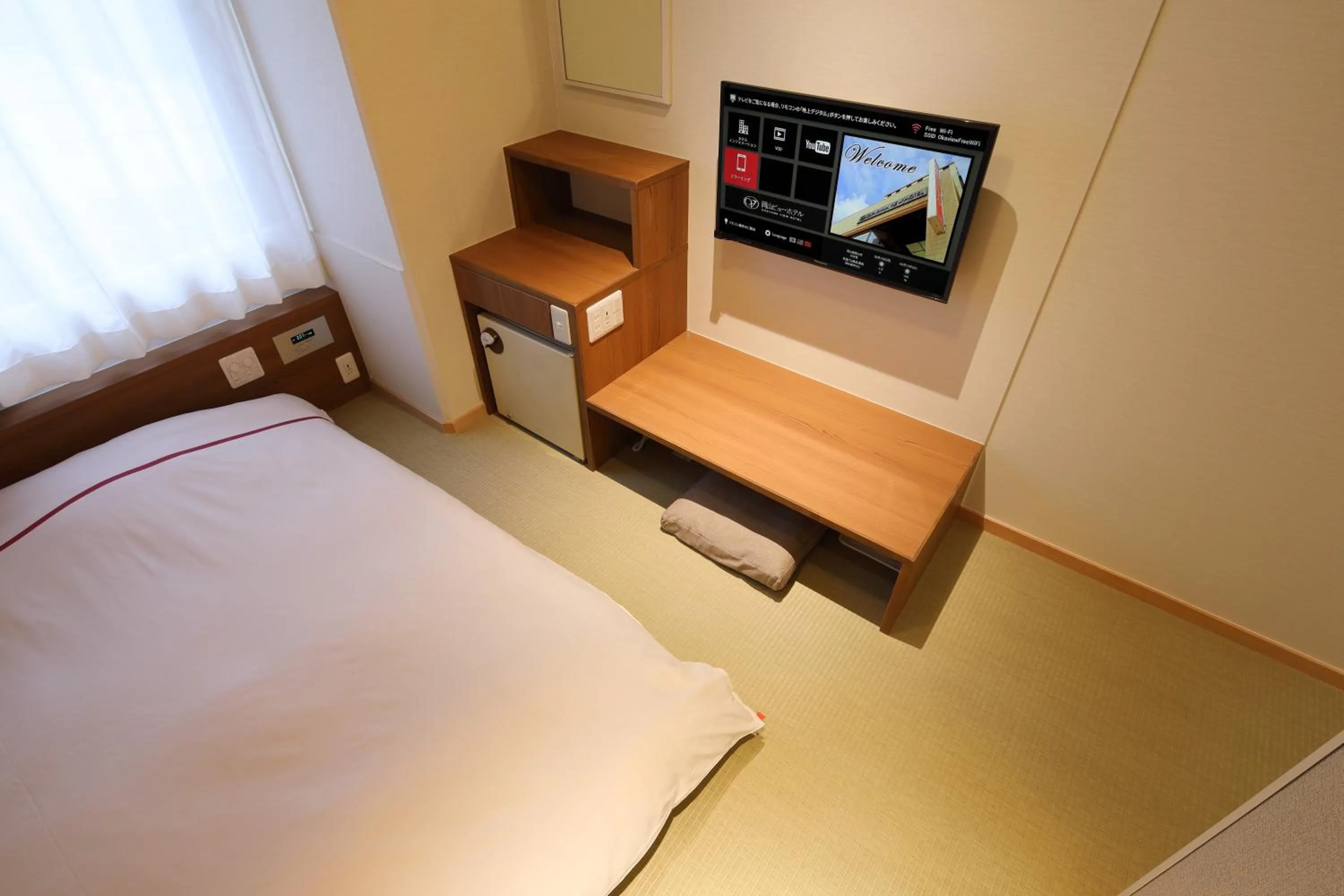 Photo of the whole room, Bed in Okayama View Hotel